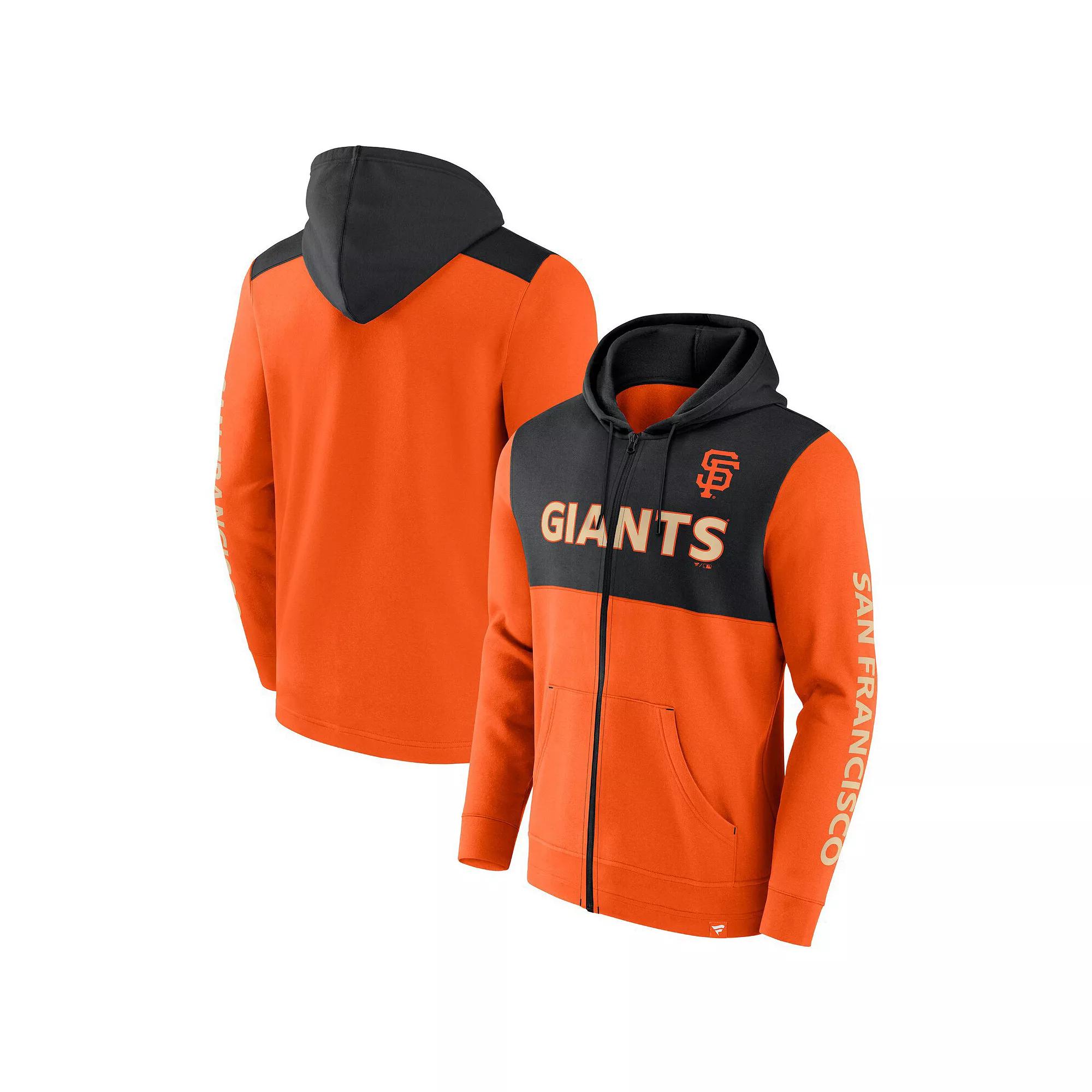 Men's Fanatics Branded Orange/Black San Francisco Giants Ace Hoodie Full-Zip Sweatshirt,  Product Image