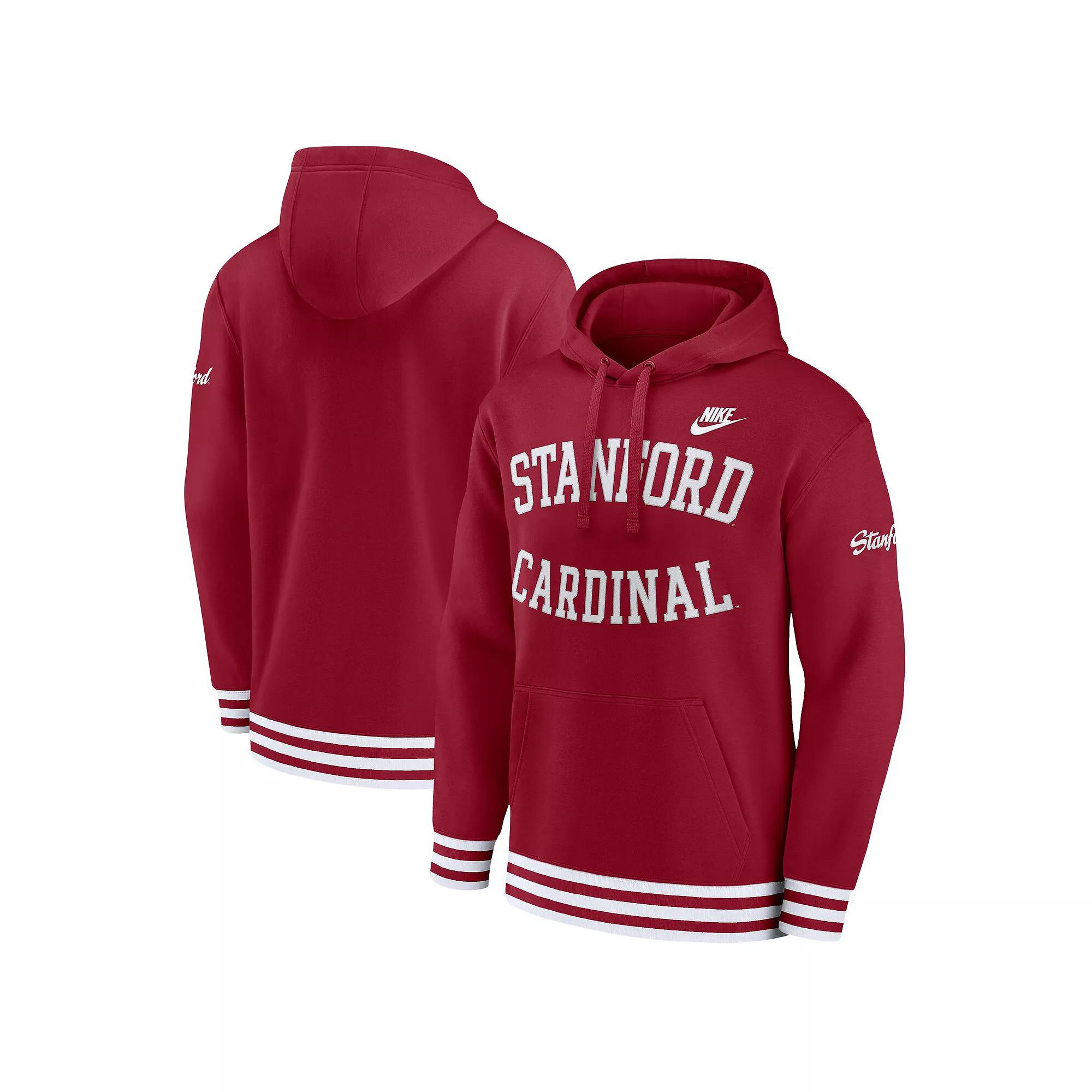 Men's Nike Cardinal Stanford Cardinal Legacy Retro Pullover Hoodie, Size: XL, Red Product Image