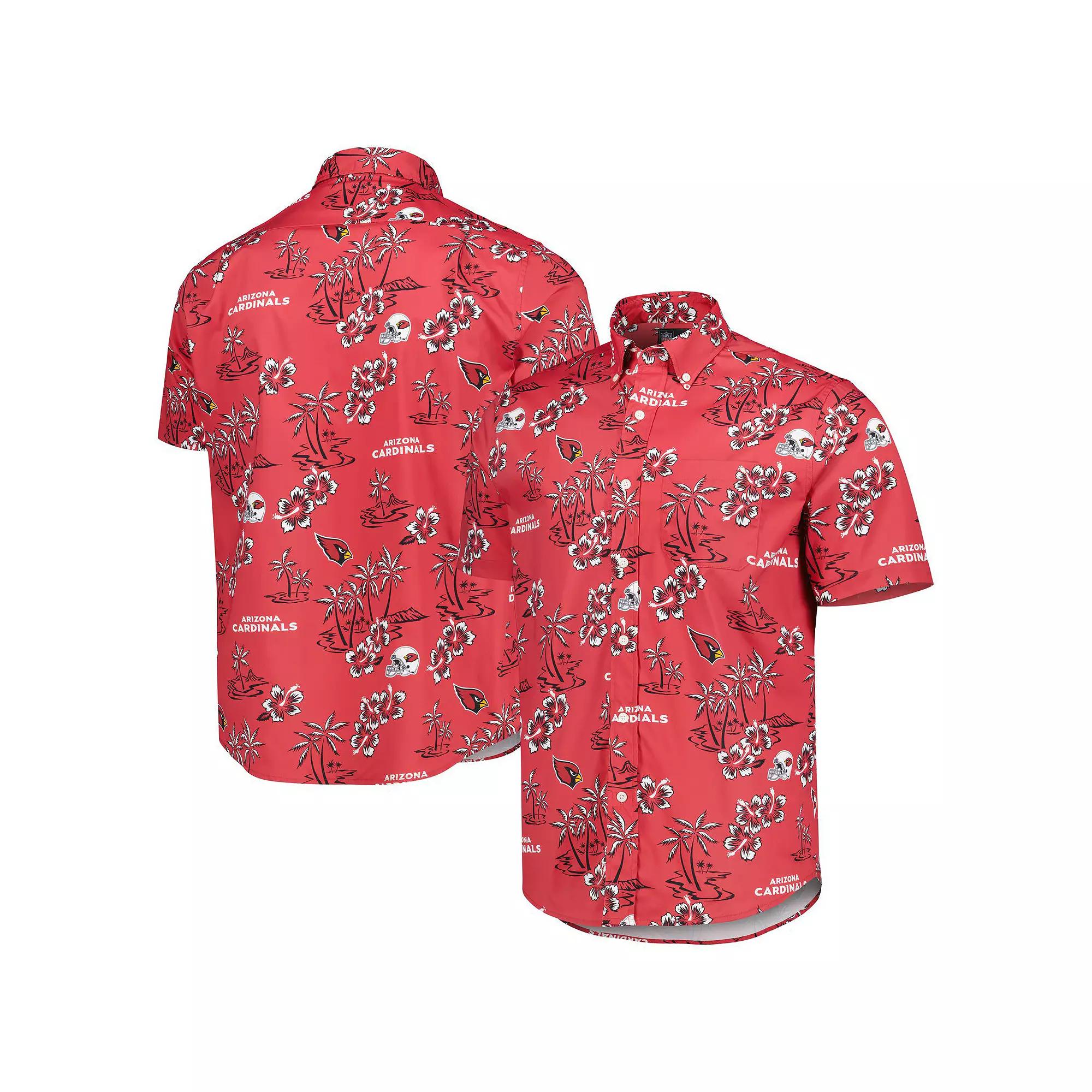 Men's Reyn Spooner Cardinal Arizona Cardinals Kekai Button-Up Shirt, Size: XL, Red Product Image