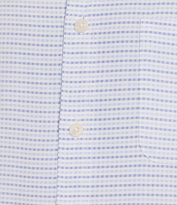 Roundtree & Yorke Big & Tall Short Sleeve Small Checked Polynosic Sport Shirt Product Image