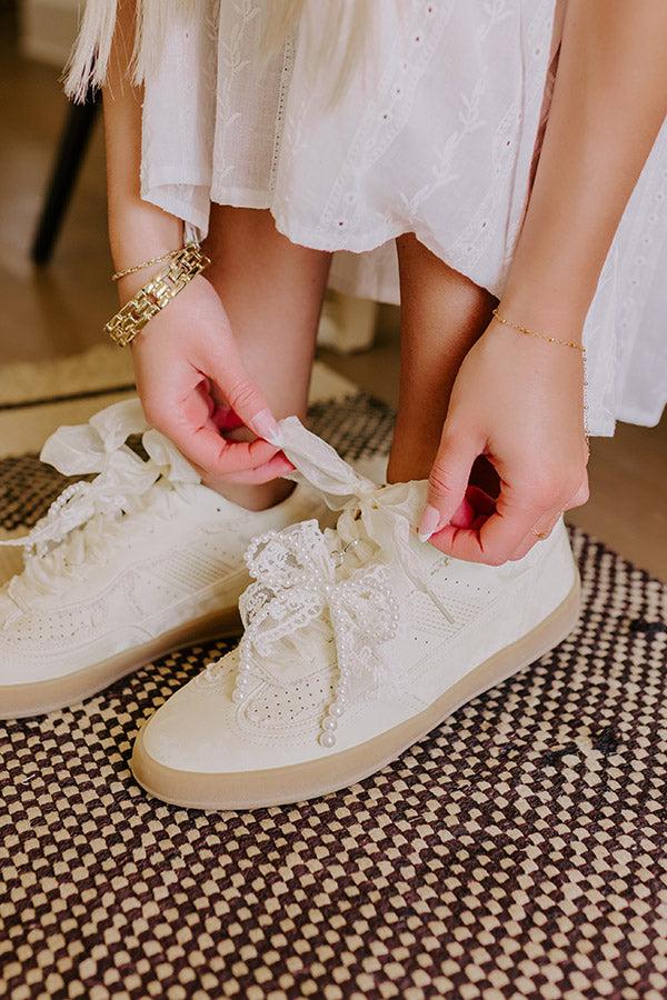 The Bailey Micro Suede Lace Sneaker Product Image