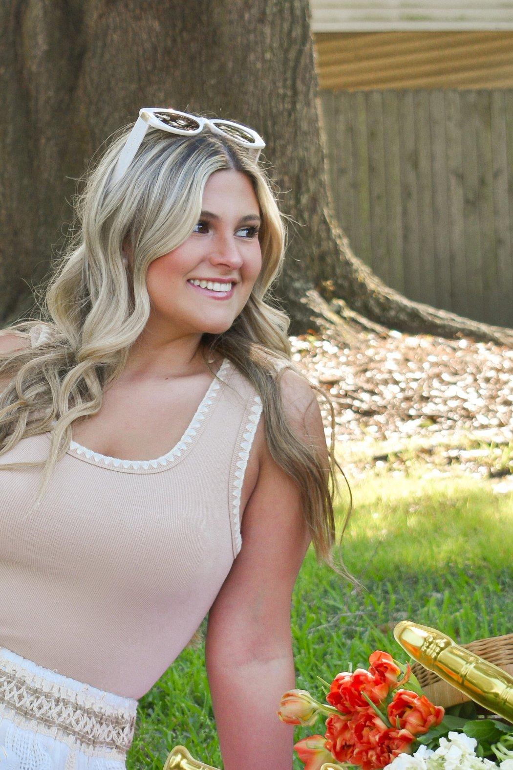 Embroidered Edge Bodysuit Product Image