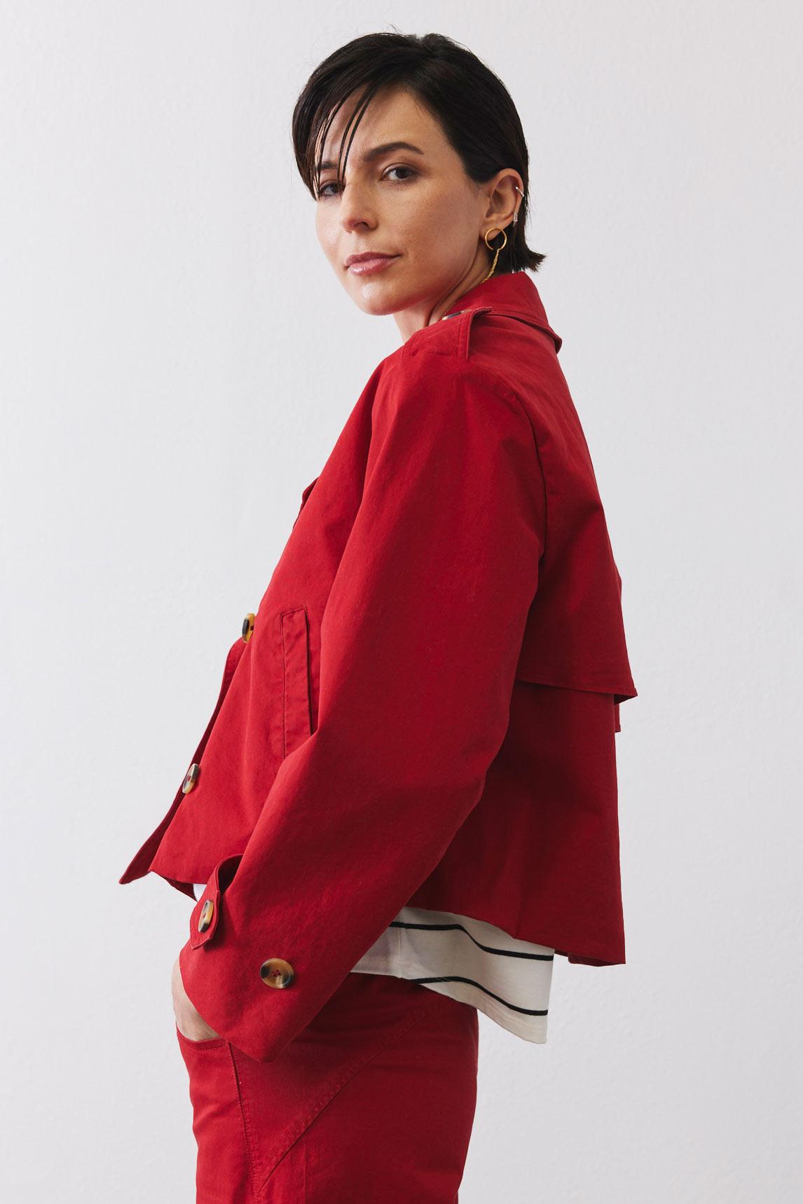 The Modern Cropped Trench Product Image