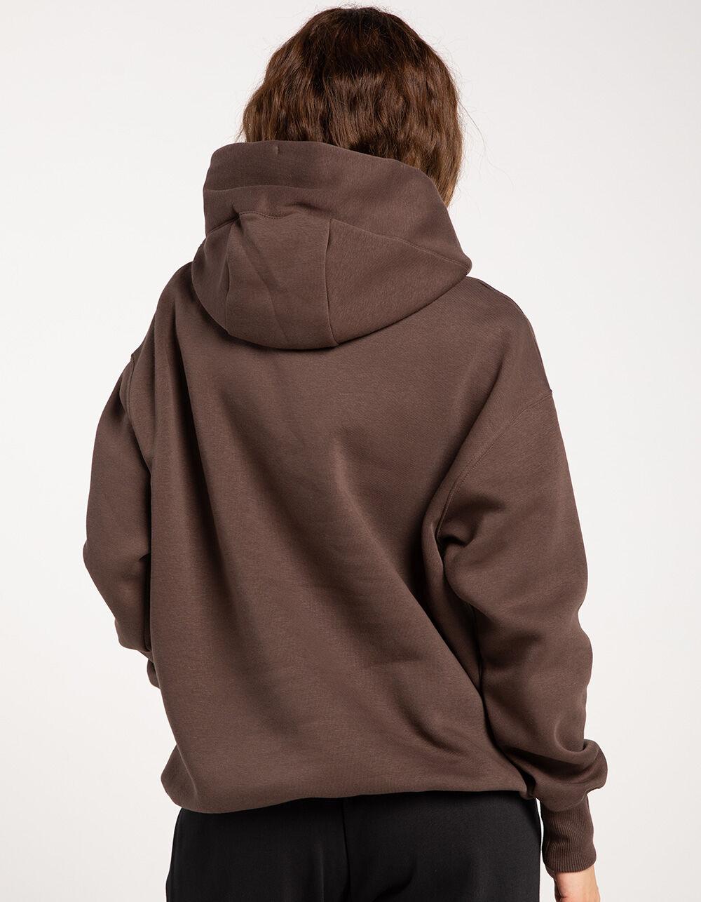 NIKE Sportswear Phoenix Fleece Womens Oversized Hoodie - DARK BROWN Product Image