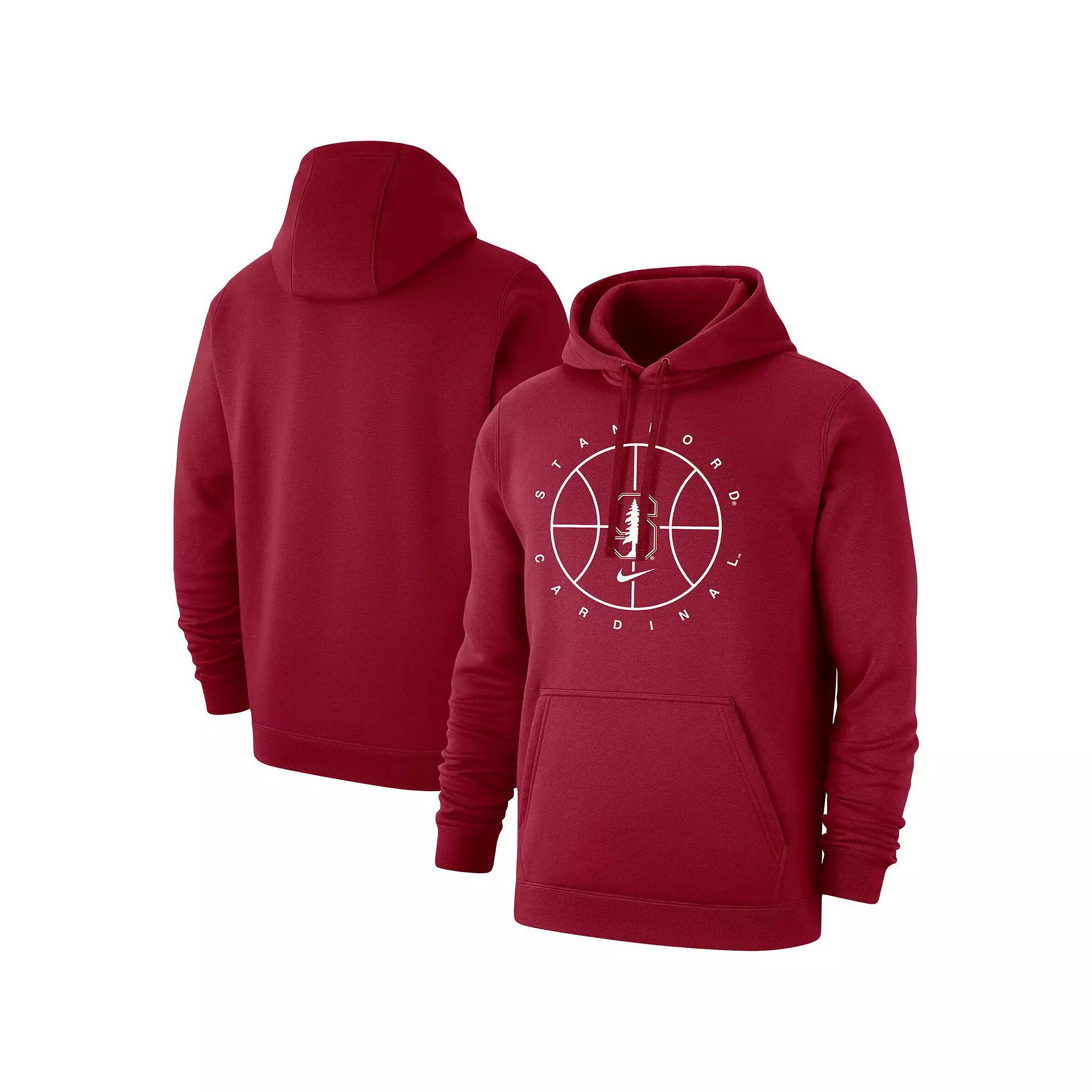Men's Nike Cardinal Stanford Cardinal Basketball Icon Club Fleece Pullover Hoodie,  Product Image