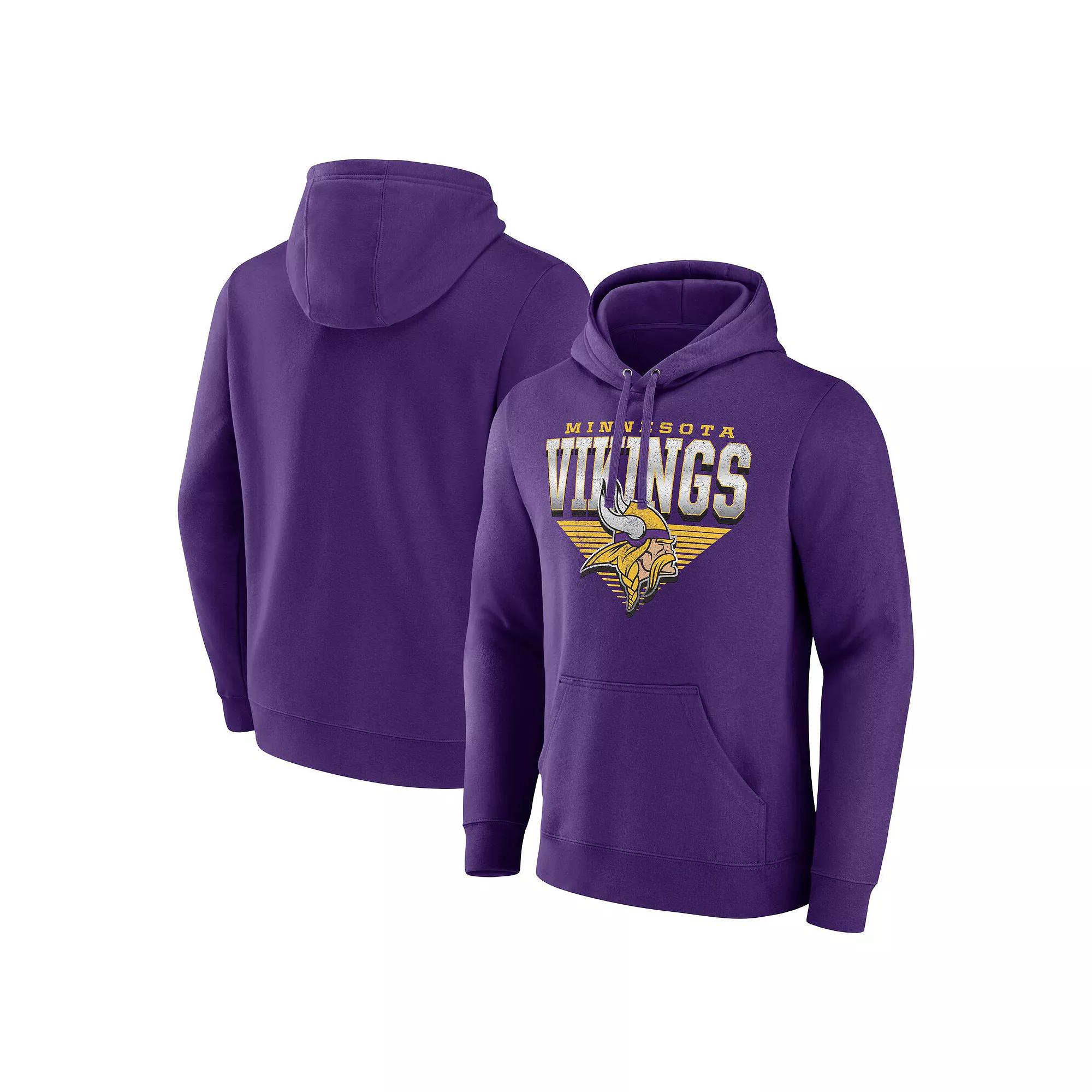 Men's Fanatics Purple Minnesota Vikings Geometric Chrome Pullover Hoodie,  Product Image