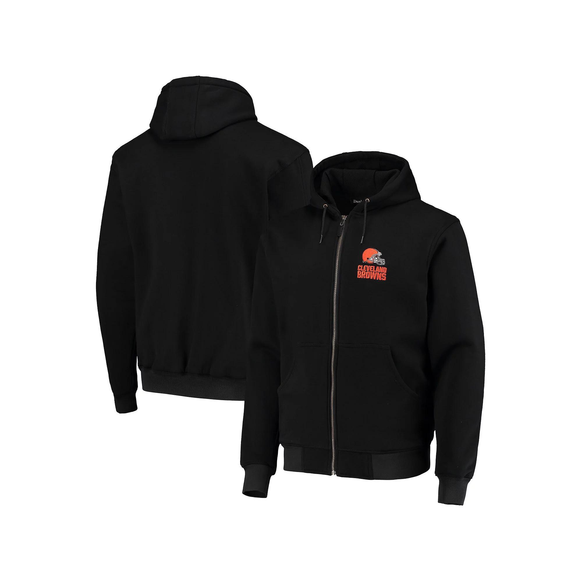 Mens Dunbrooke Cleveland Browns Craftsman Thermal-Lined Full-Zip Hoodie Product Image