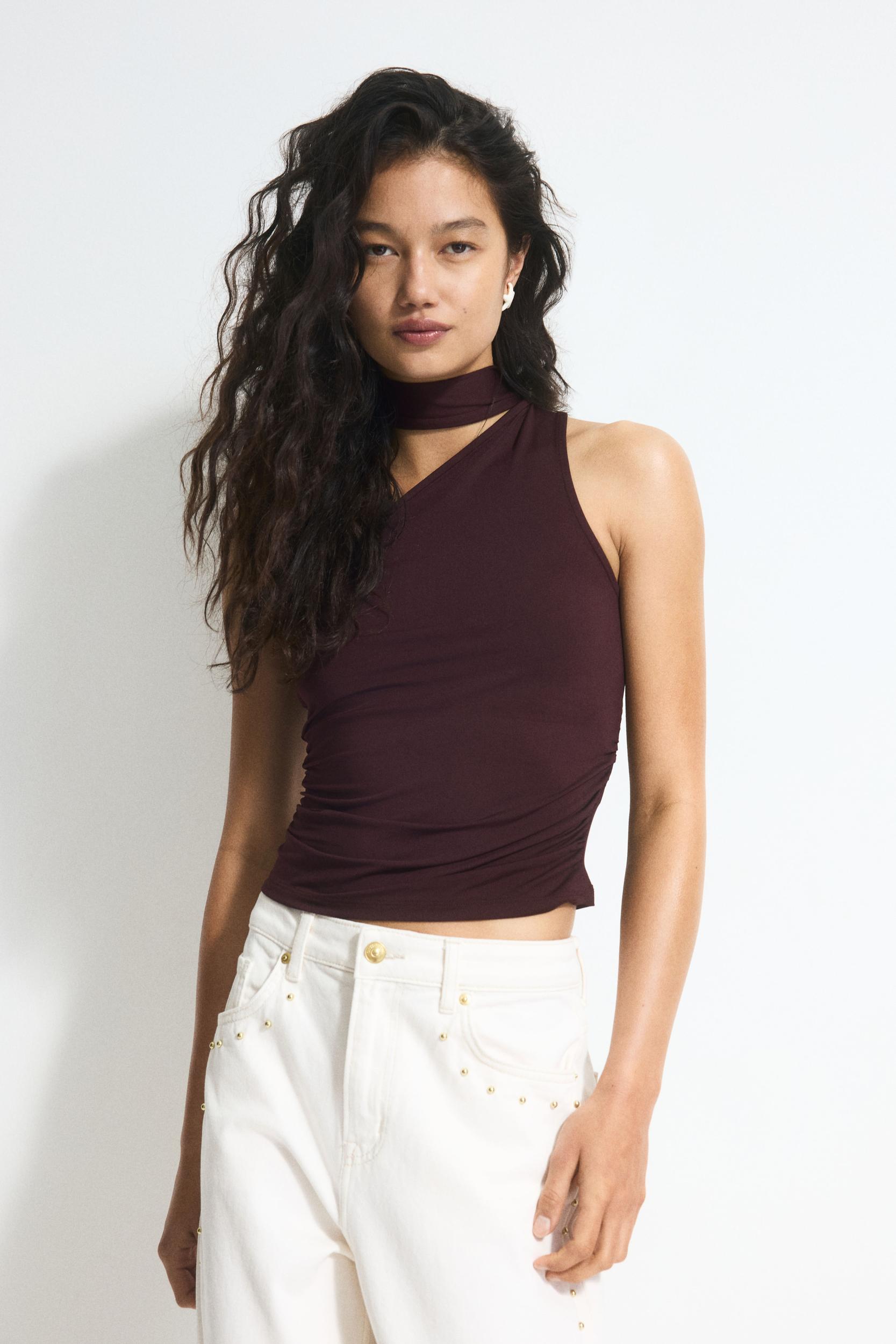 Draped One-Shoulder Top Product Image