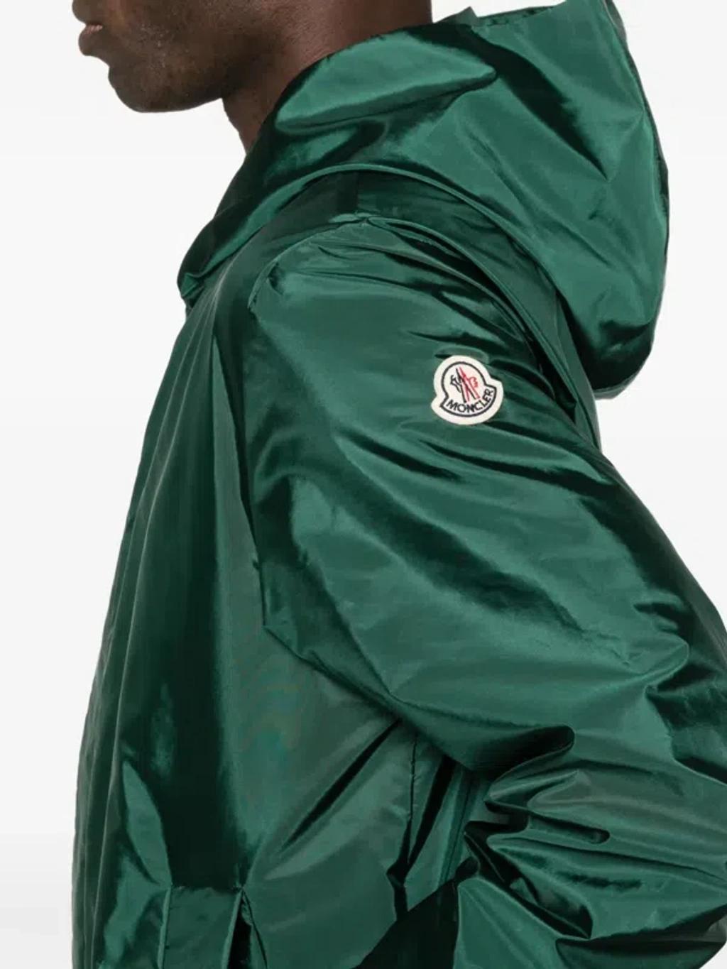 MONCLER Grandans Hooded Jacket In Green Product Image
