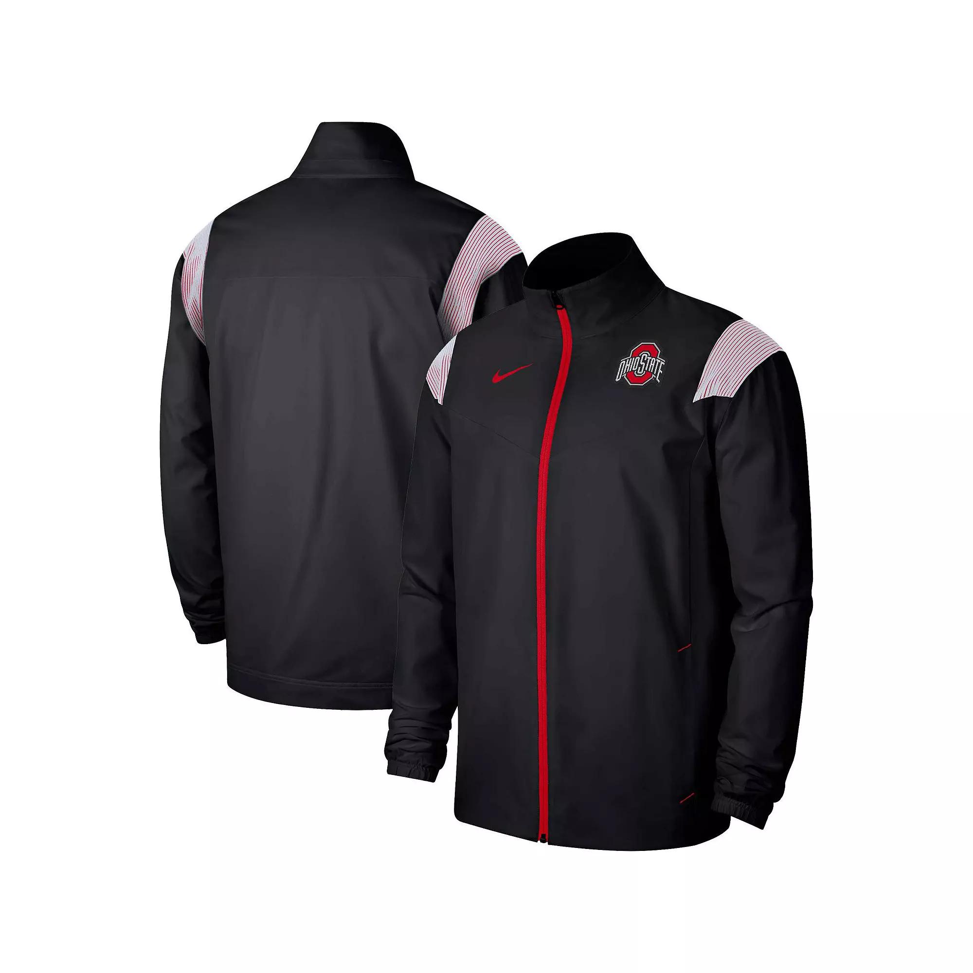 Men's Nike Black Ohio State Buckeyes Woven Full-Zip Jacket,  Product Image