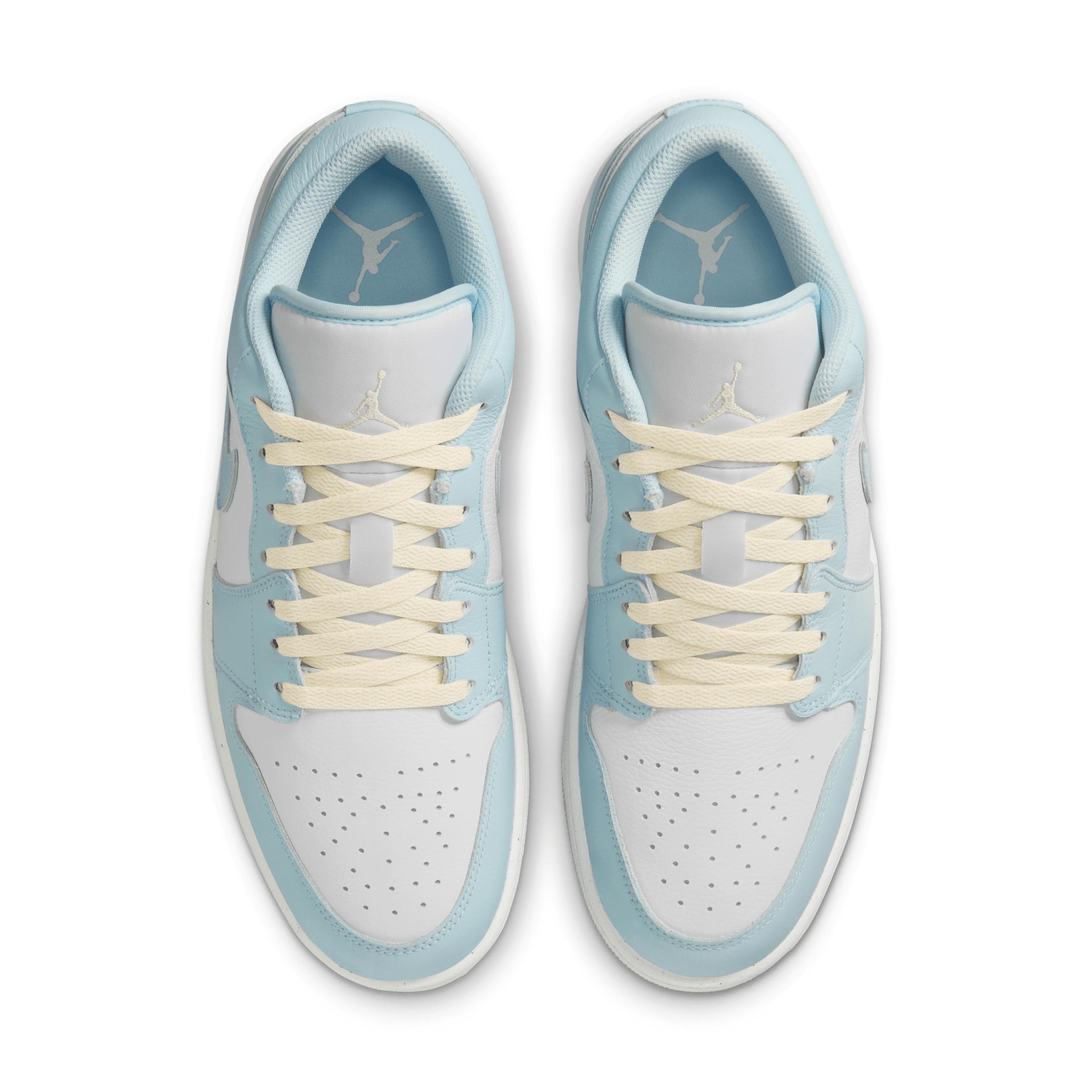 Jordan Mens Air Retro 1 Low SE Casual Shoes in Glacier Blue/Summit White/Guava Ice Product Image