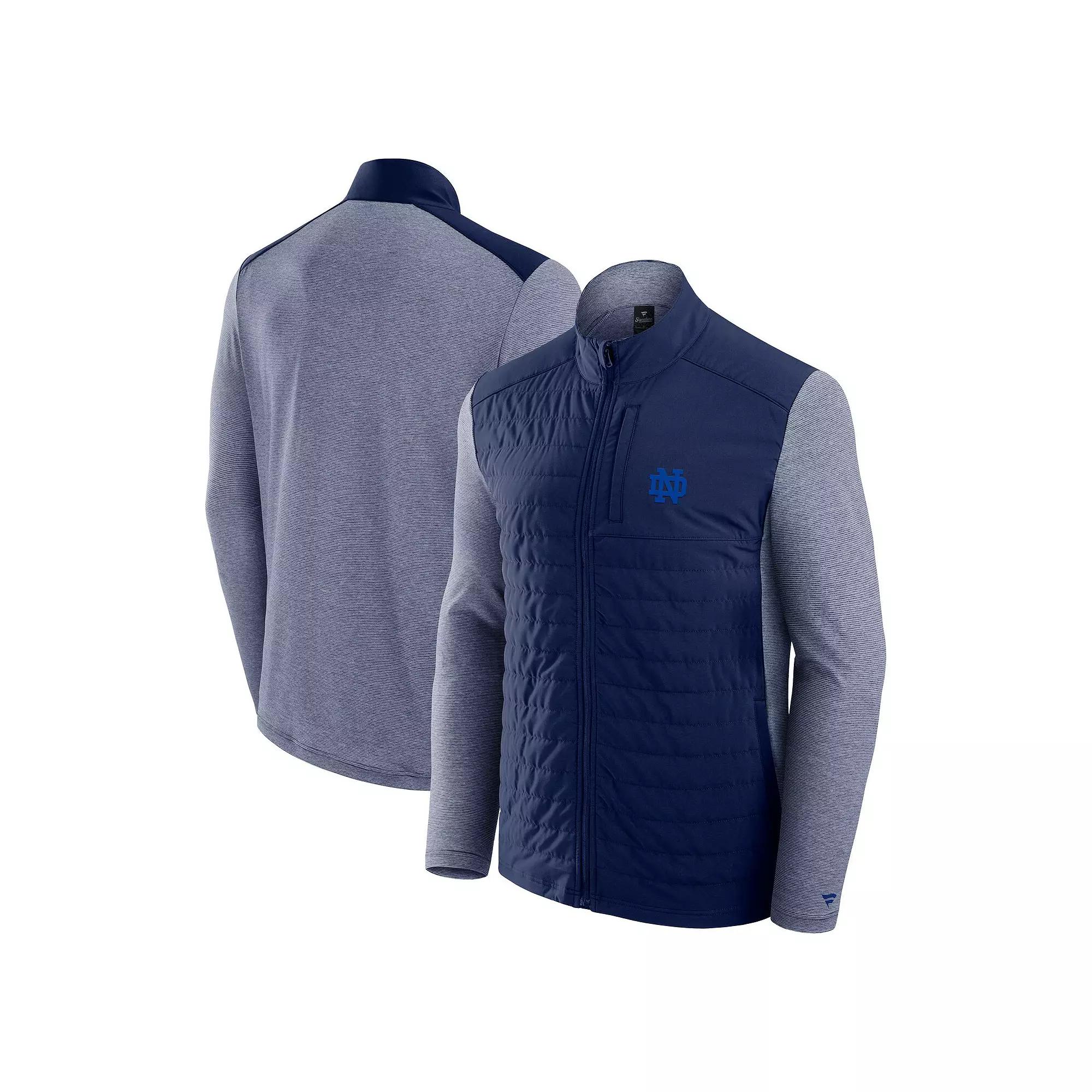 Men's Fanatics Navy Notre Dame Fighting Irish Tonal Primary Logo Full-Zip Jacket,  Product Image