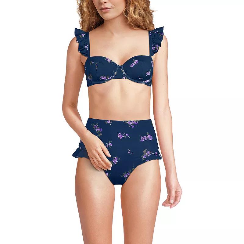 Women's Lands' End Balconnette Underwire Bikini Swim Top,  Product Image