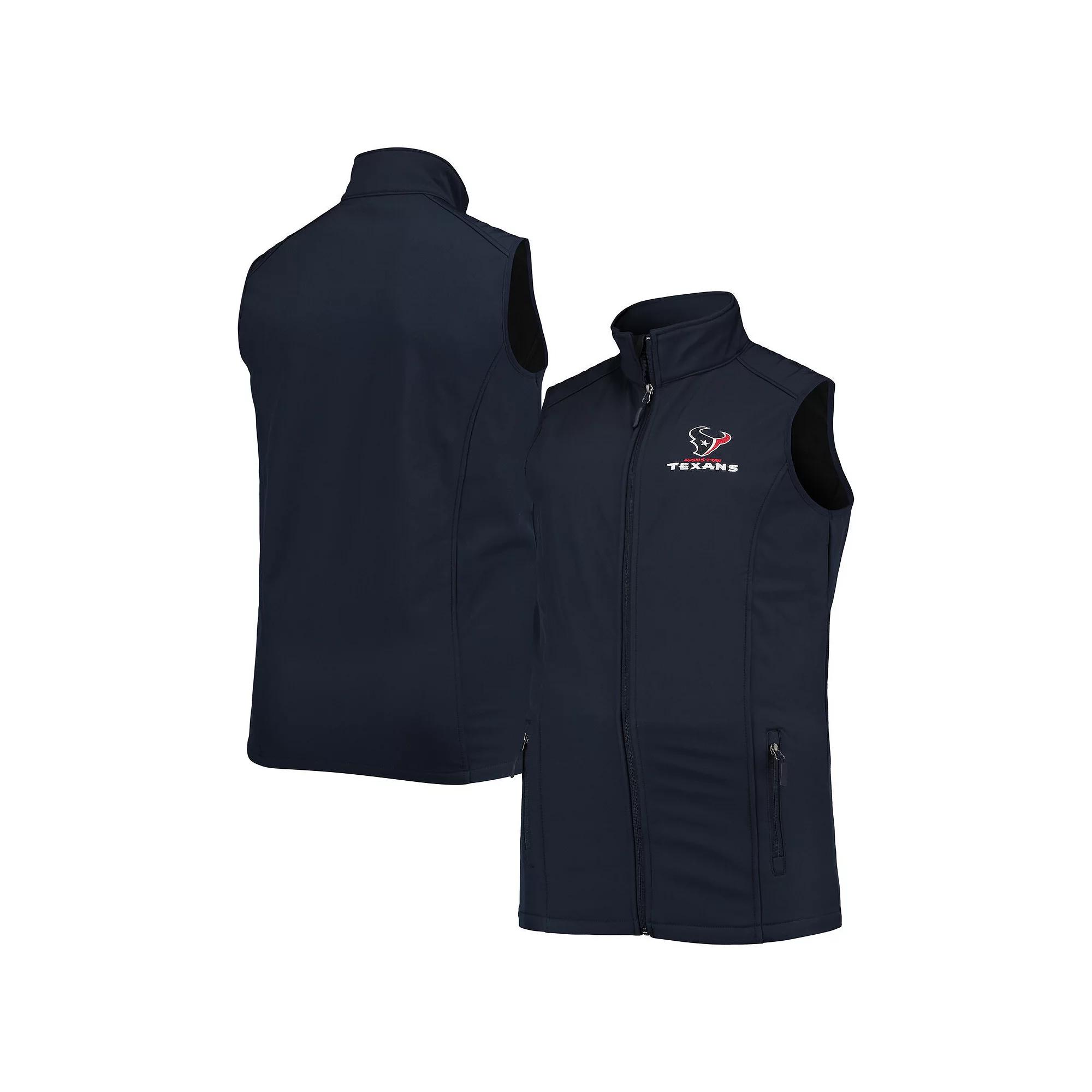 Men's Dunbrooke Navy Houston Texans Big & Tall Archer Softshell Full-Zip Vest, Size: XLT, Blue Product Image