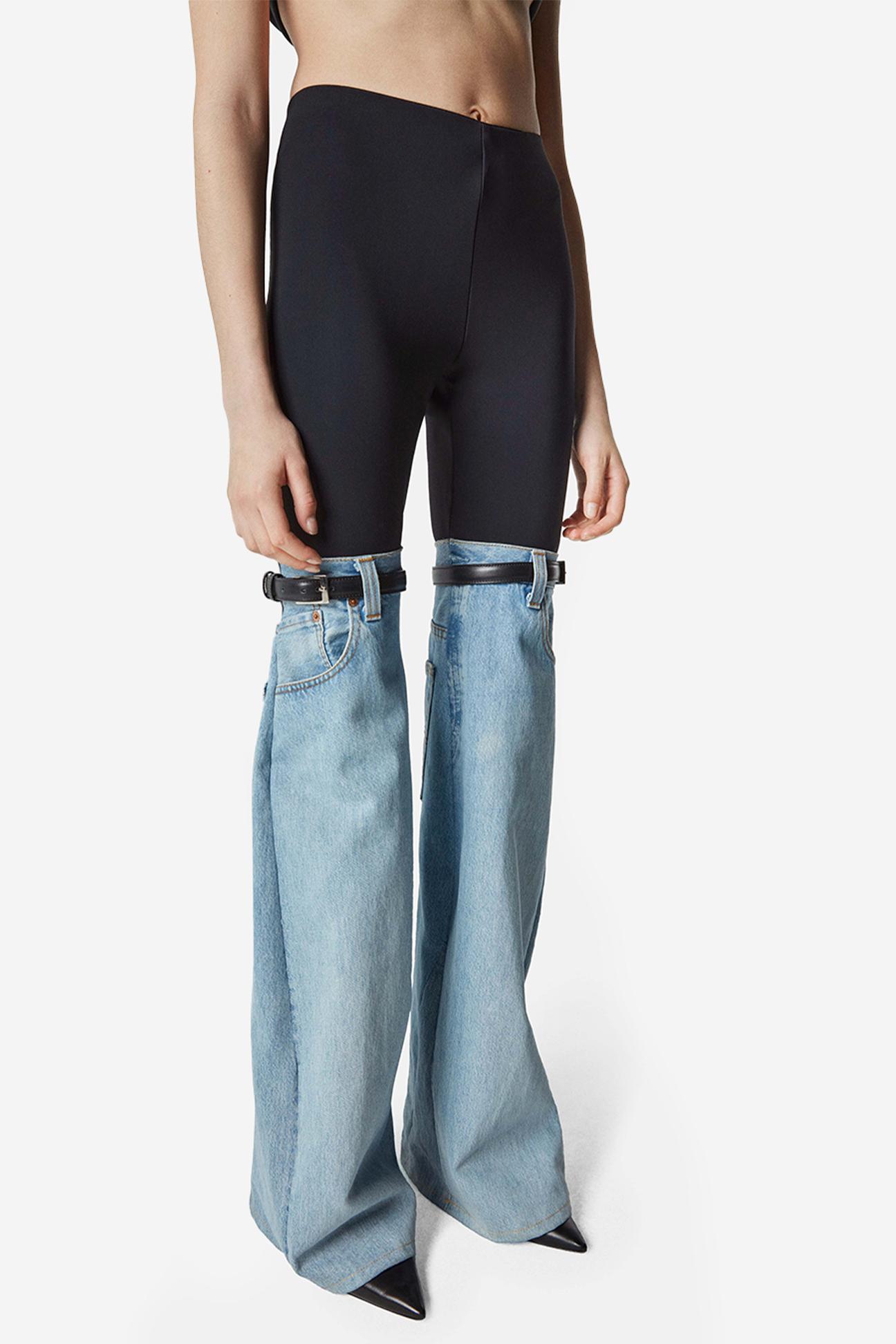 Hybrid Flare Denim Trousers Product Image