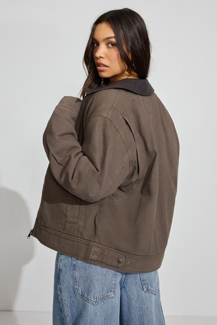 Twill Worker Jacket Product Image