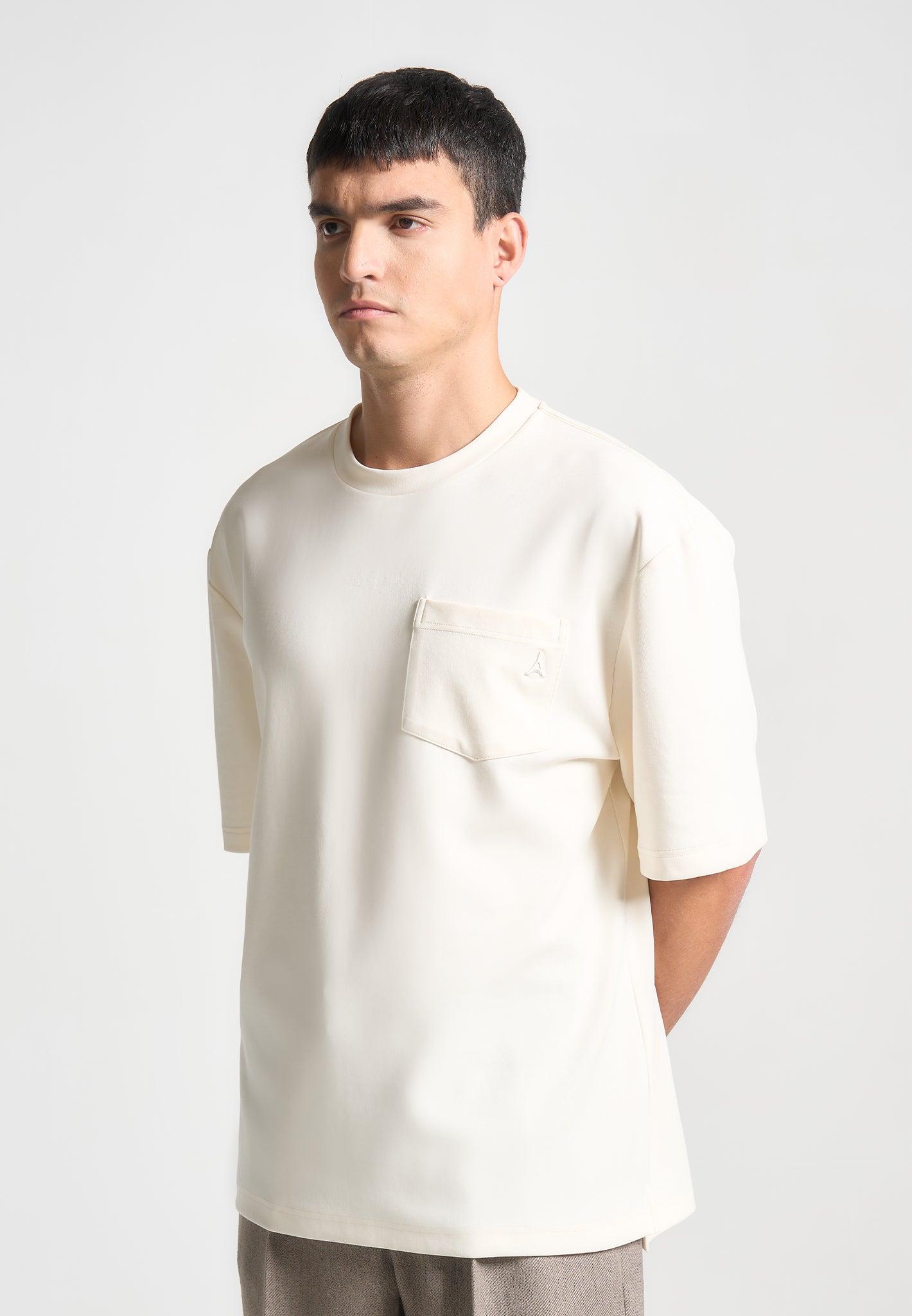 Antoine - Relaxed Fit T-Shirt - Cream Male Product Image