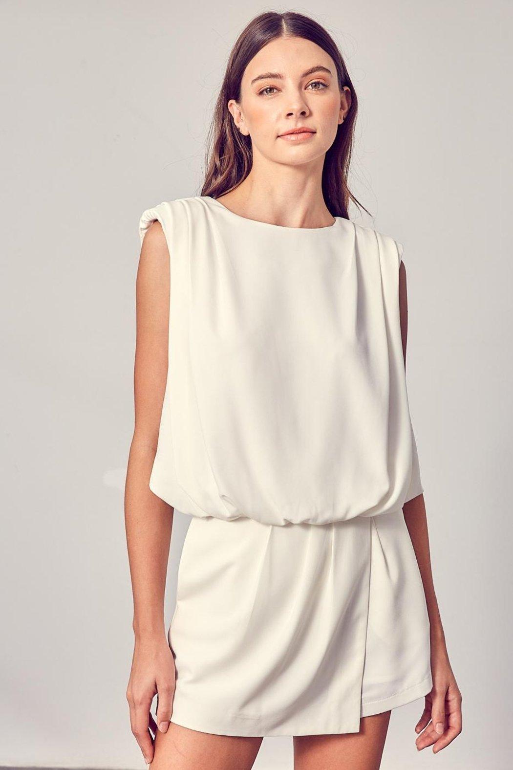 Pleated Detail Romper Product Image