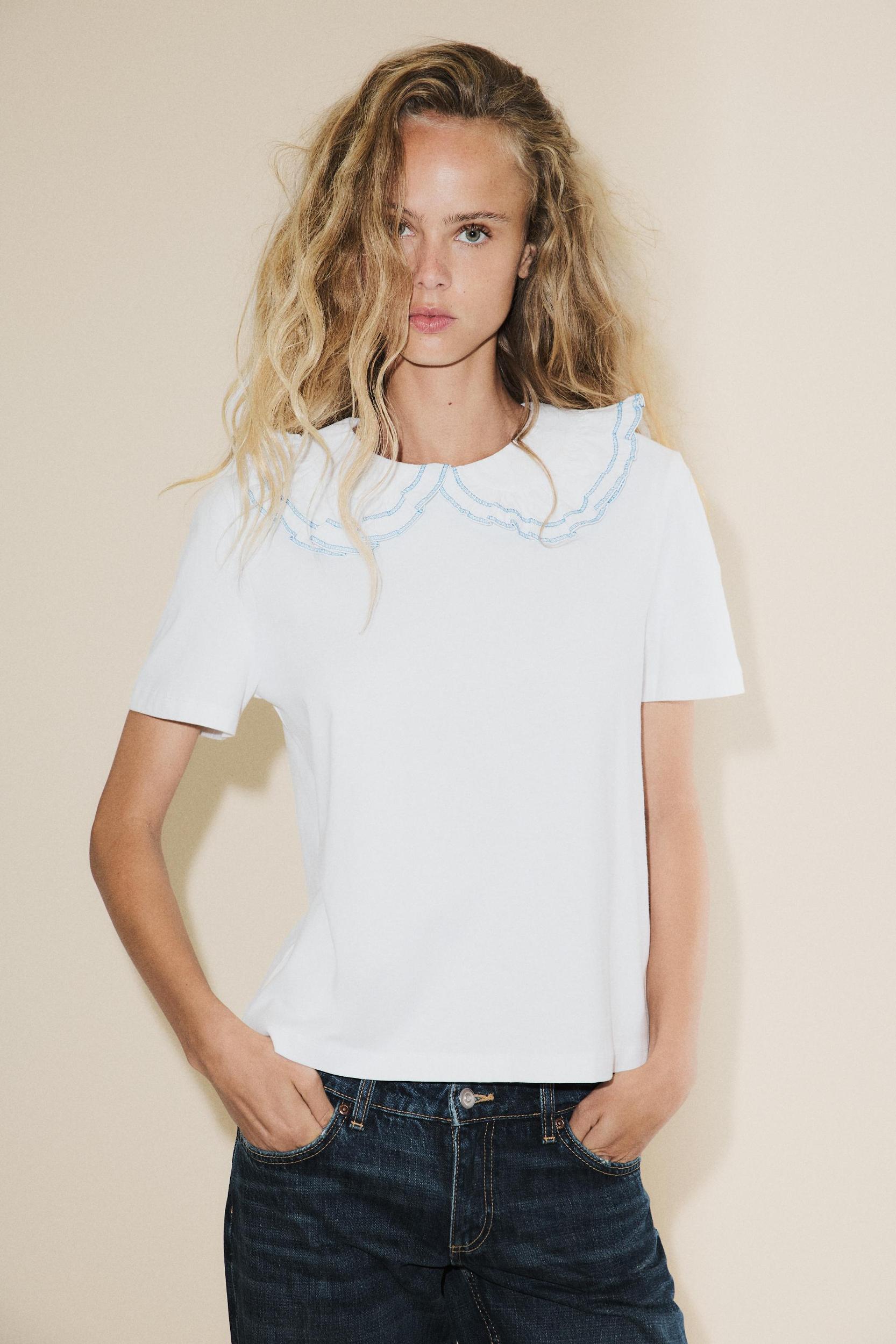 PETER PAN COLLAR T-SHIRT Product Image