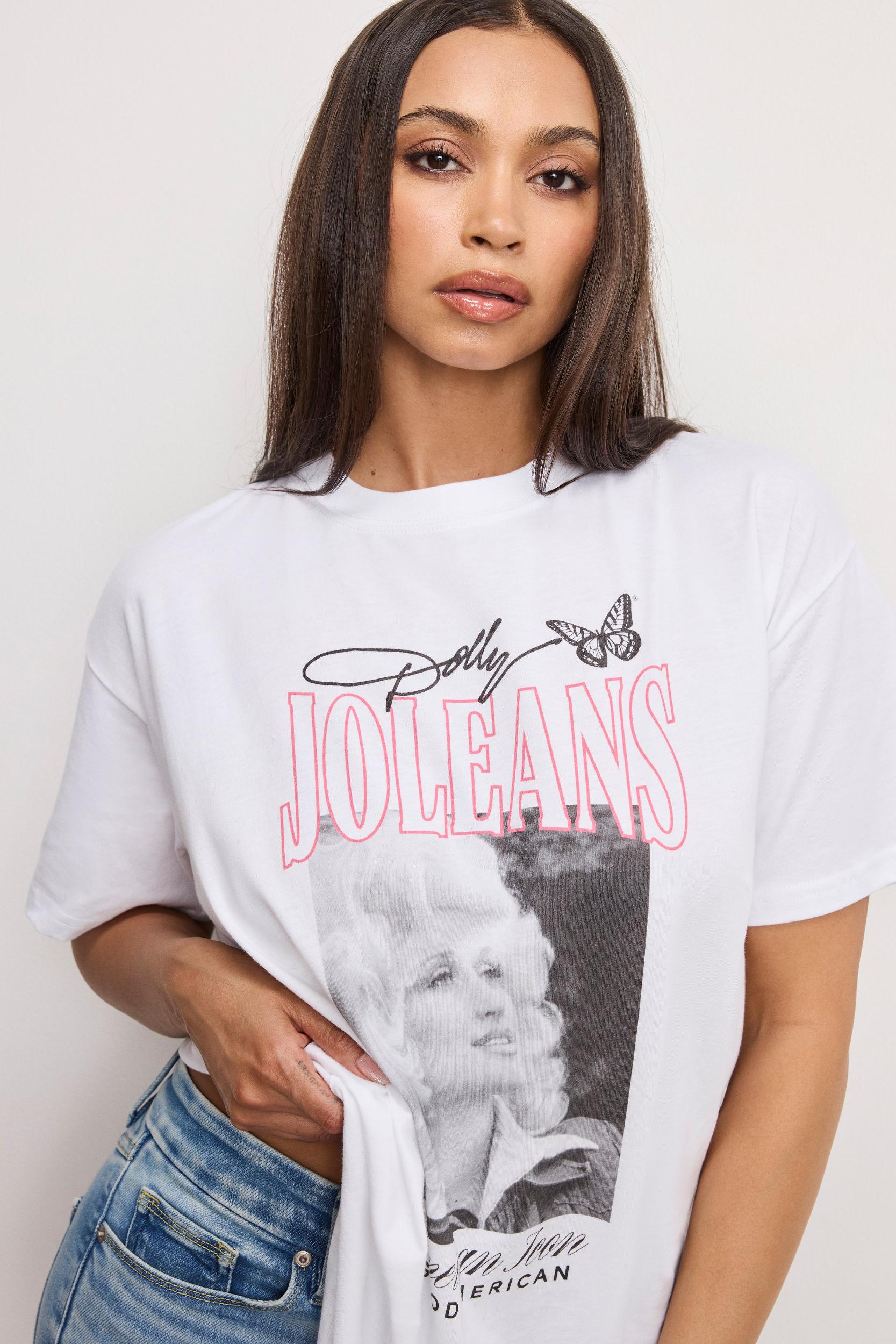 DOLLY OVERSIZED CONCERT TEE | WHITE001 Product Image