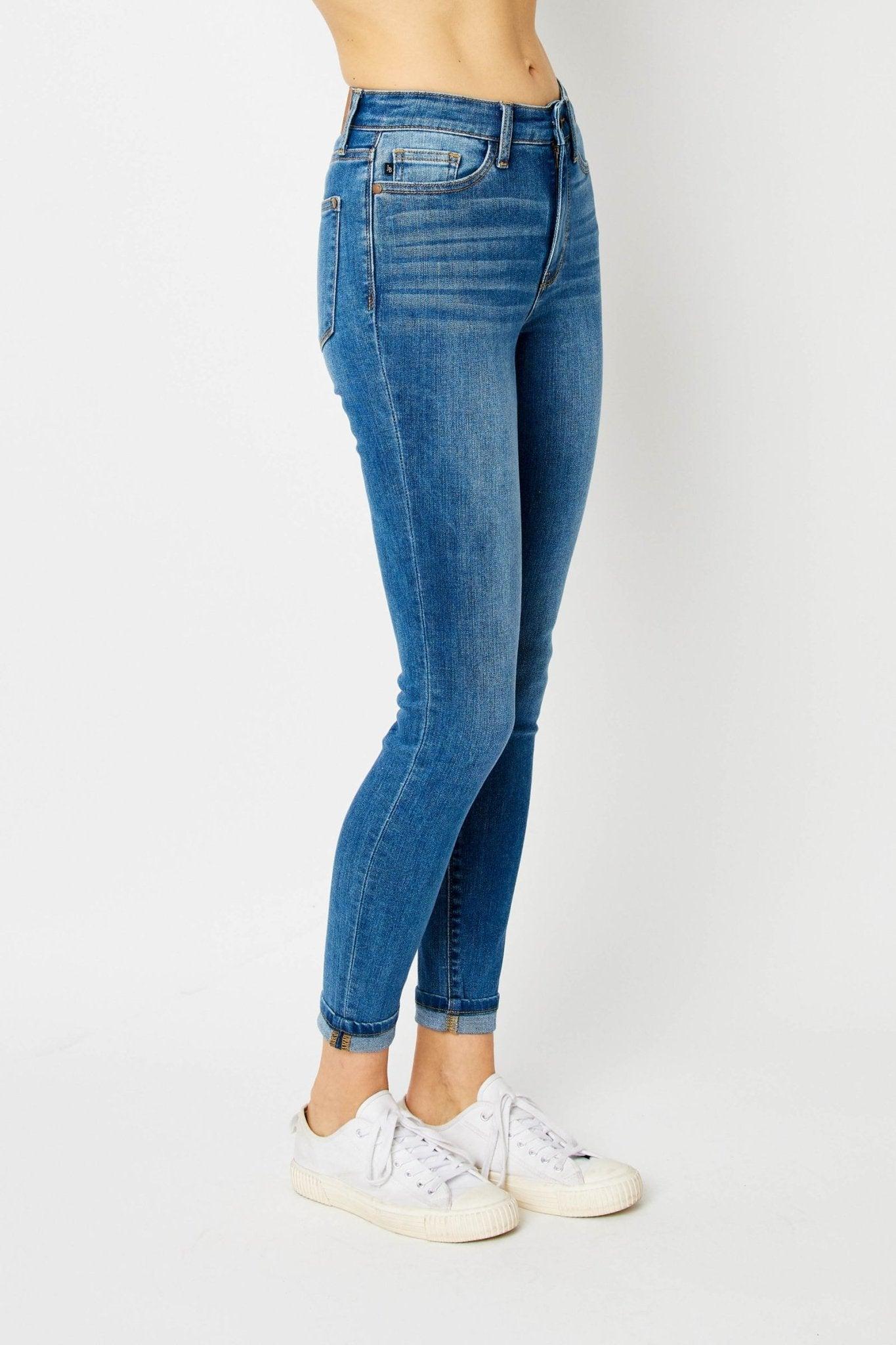 Kaylie Cuffed Skinny Jeans *FS Product Image