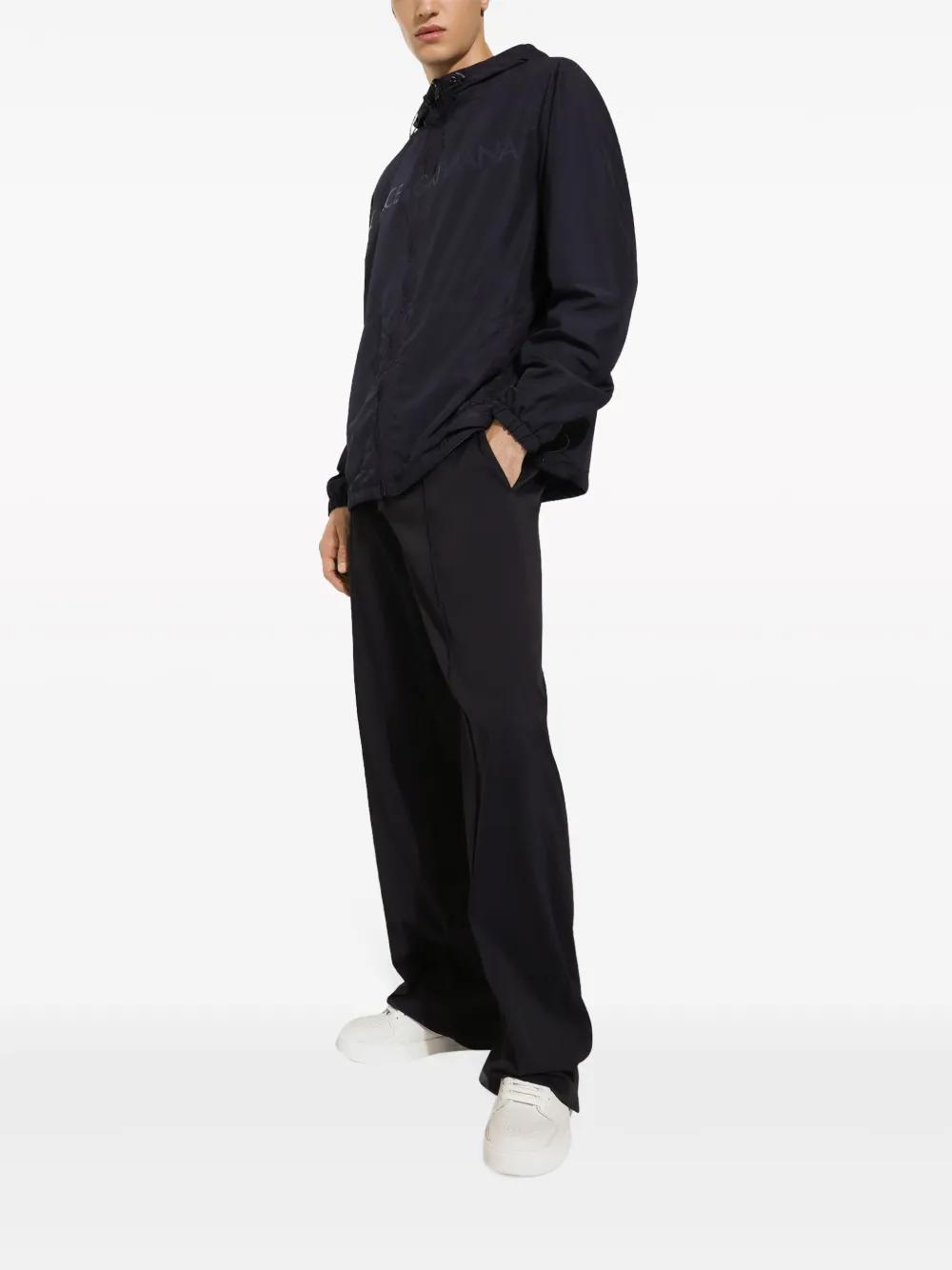 logo-print reversible parka Product Image