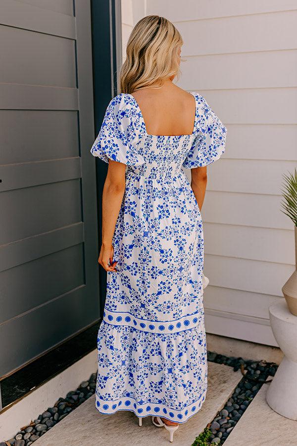 Courtyard Charm Floral Maxi Dress Product Image
