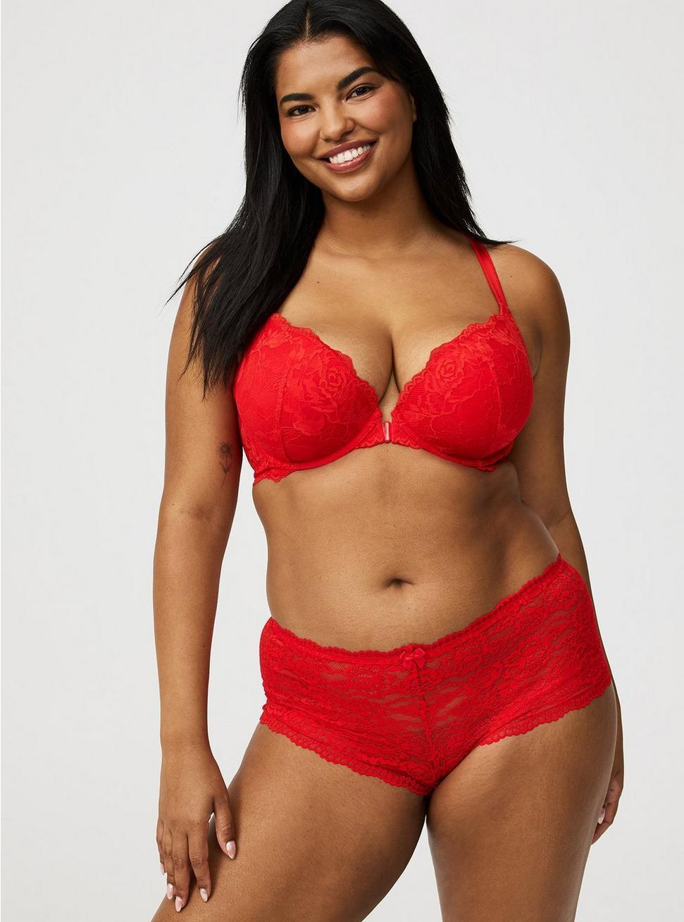 XO Plunge Push-Up Front-Close Bra Product Image
