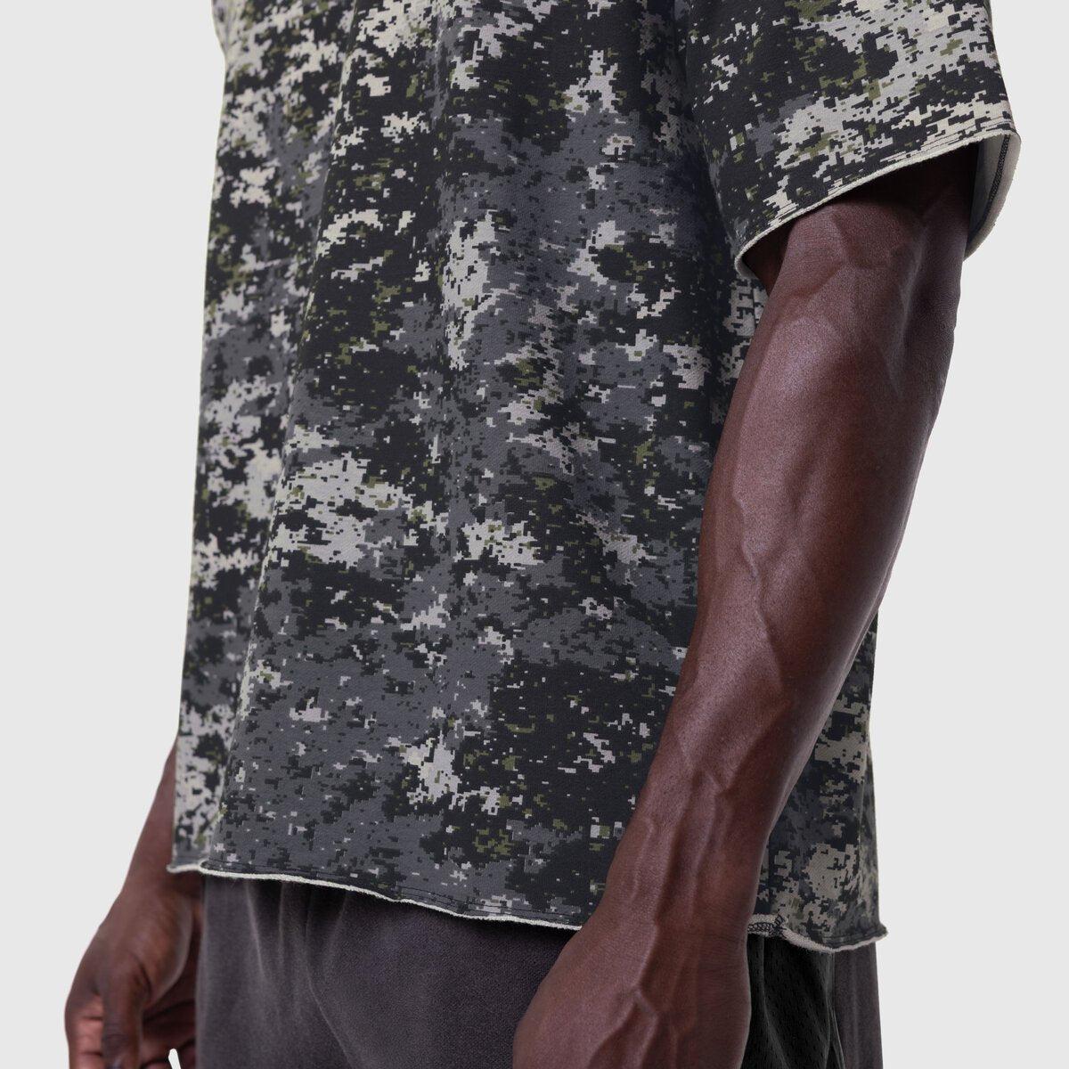 1114. Vintage Raw Hem Pump Cover - Pixel Camo Product Image