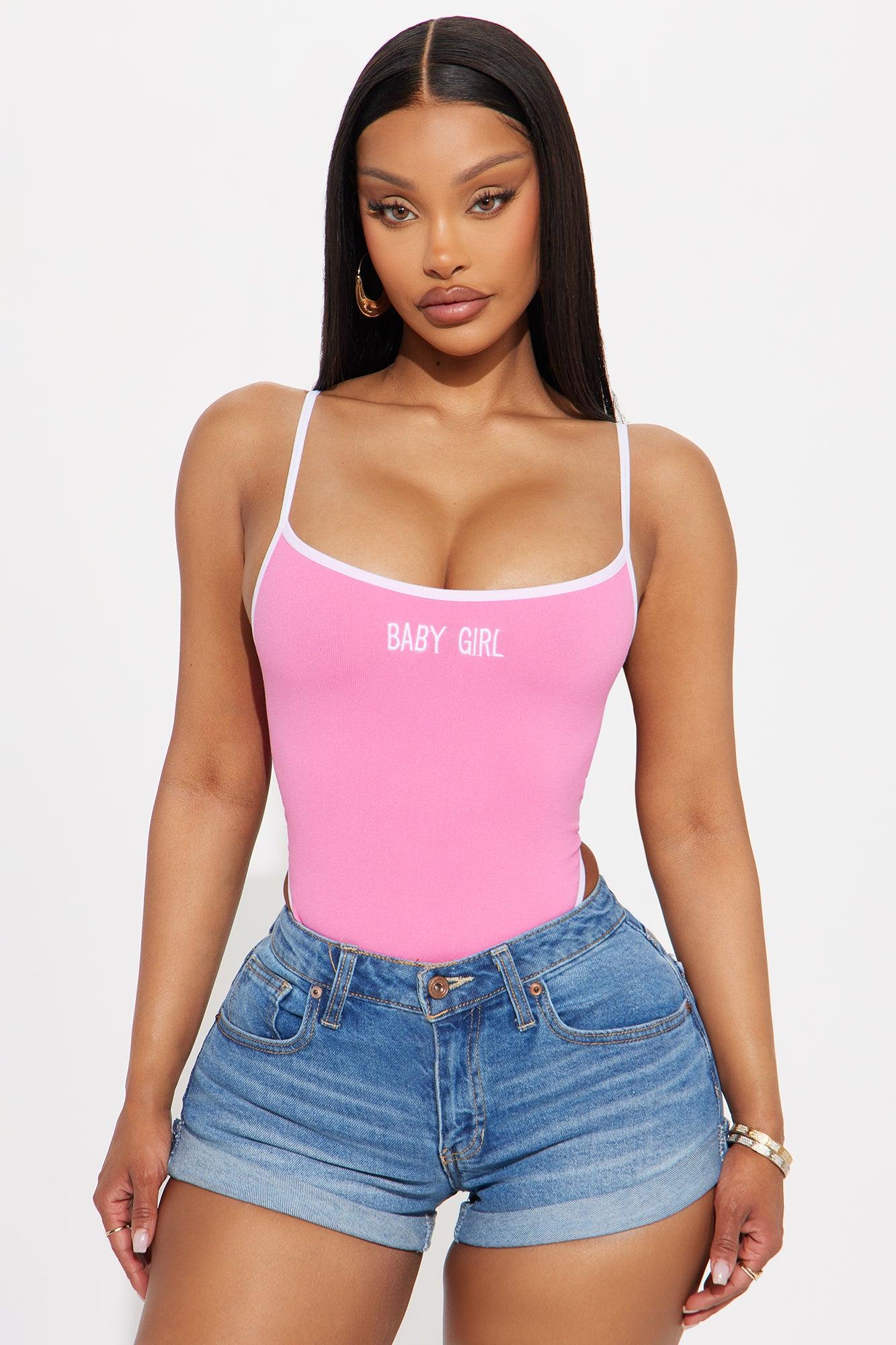 Babygirl Seamless Bodysuit - Pink Product Image