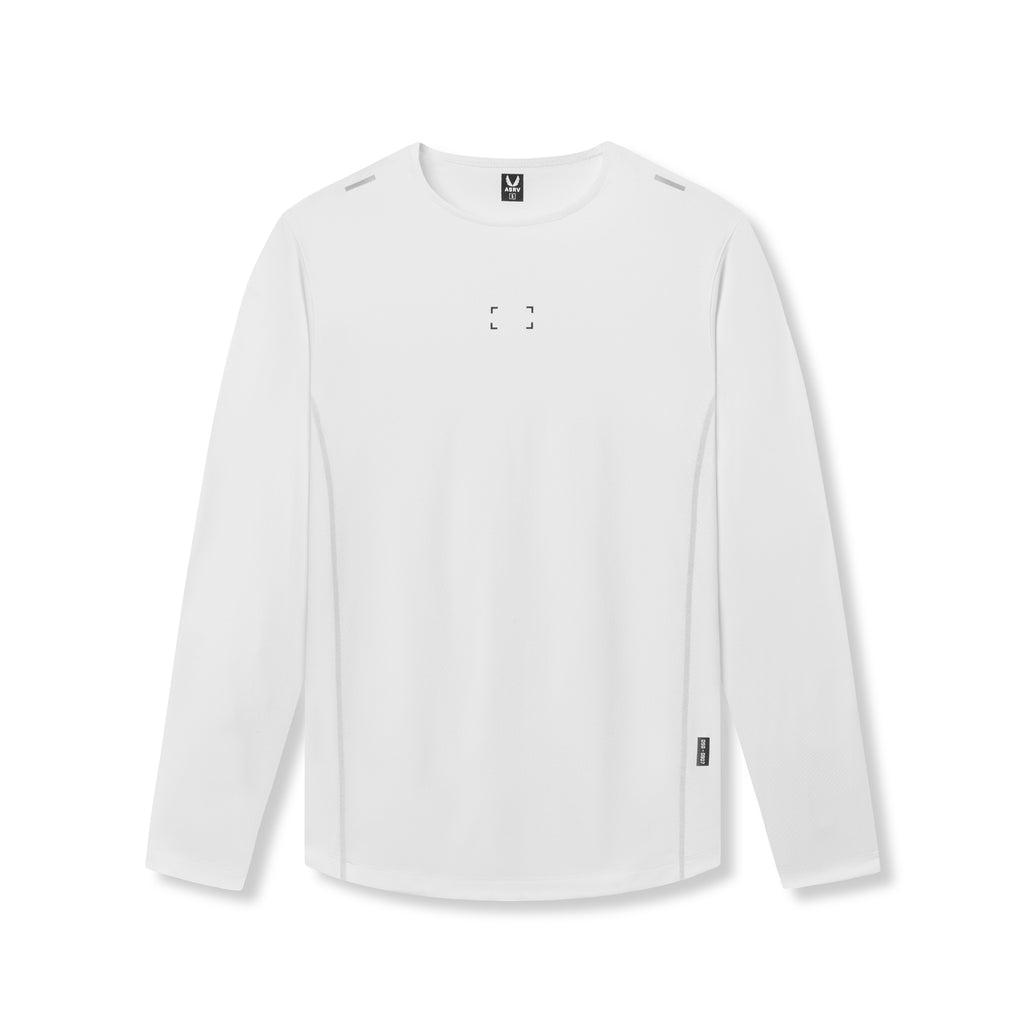 0907. AeroSilver® Training Long Sleeve - White "Space Bracket" Product Image