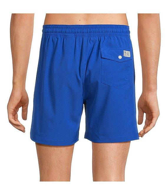 Polo Ralph Lauren Traveler Solid 5.75#double; Inseam Swim Trunks Product Image
