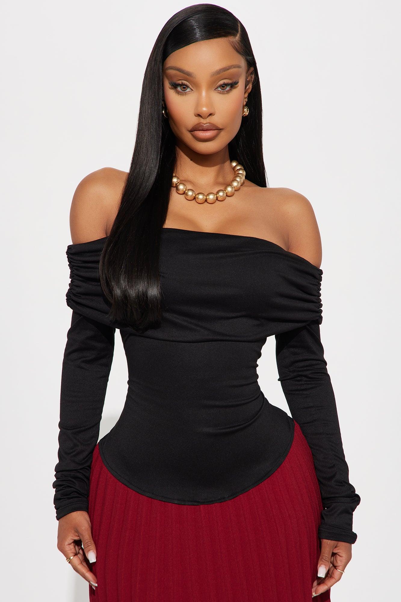 Claire Pleated Maxi Dress - Wine/combo Product Image