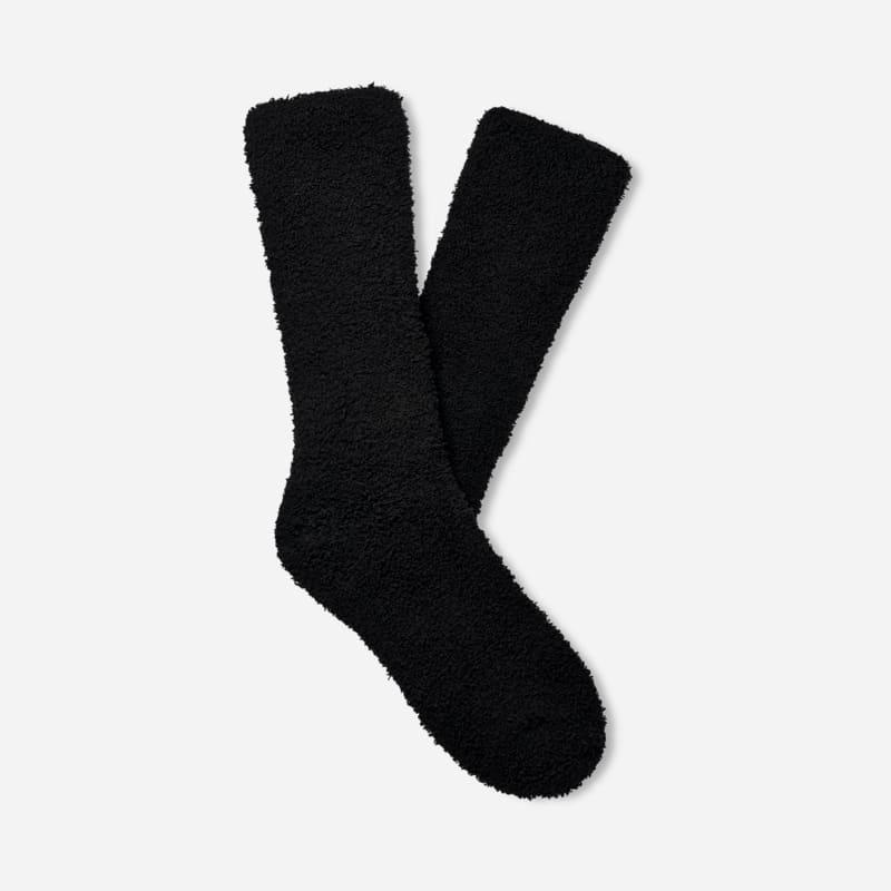 UGG Mens UGG Fincher Ultimate Cozy Crew Socks - Mens Black/Black Product Image