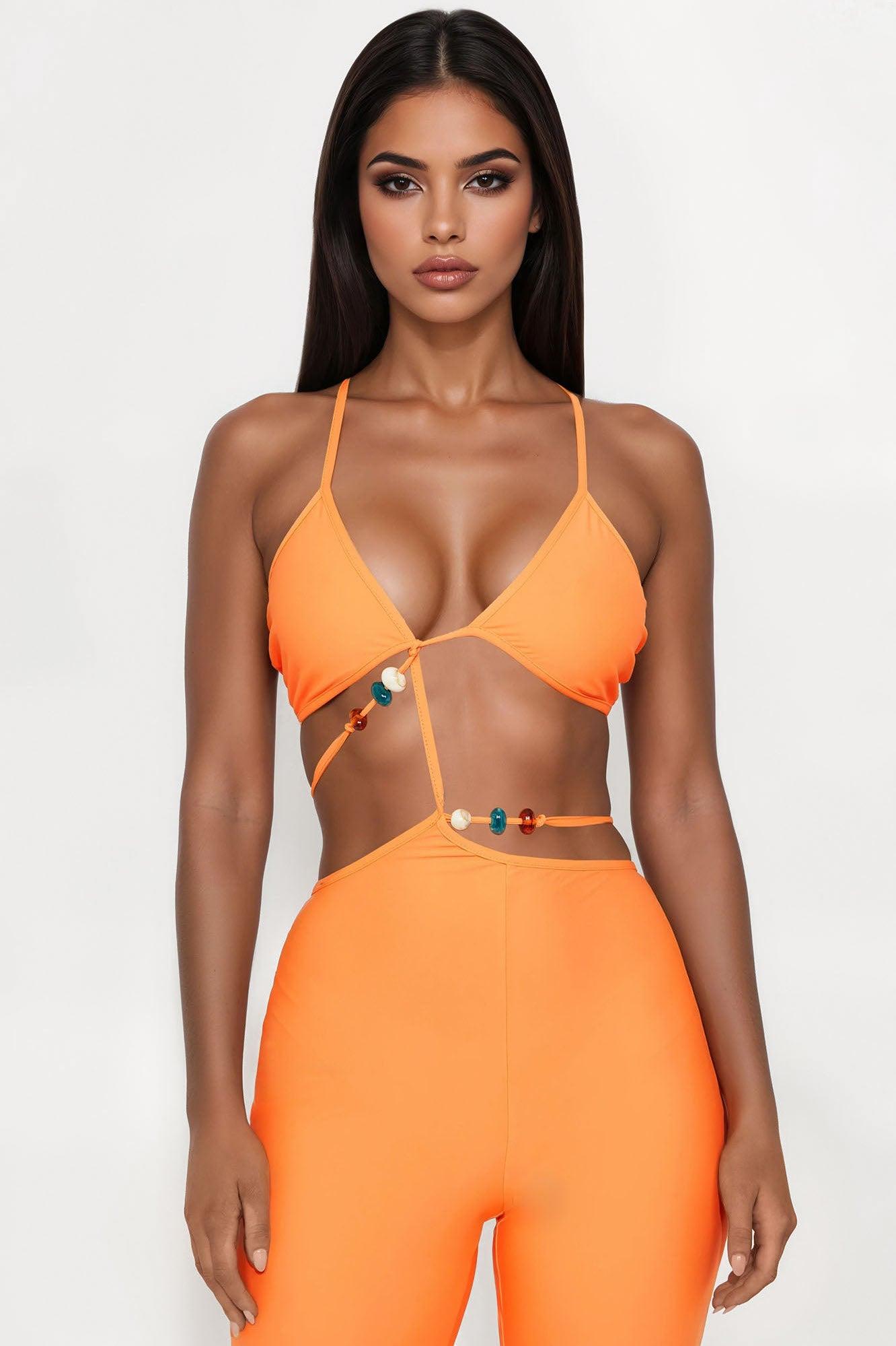 Santorini Sunset Jumpsuit - Orange Female Product Image