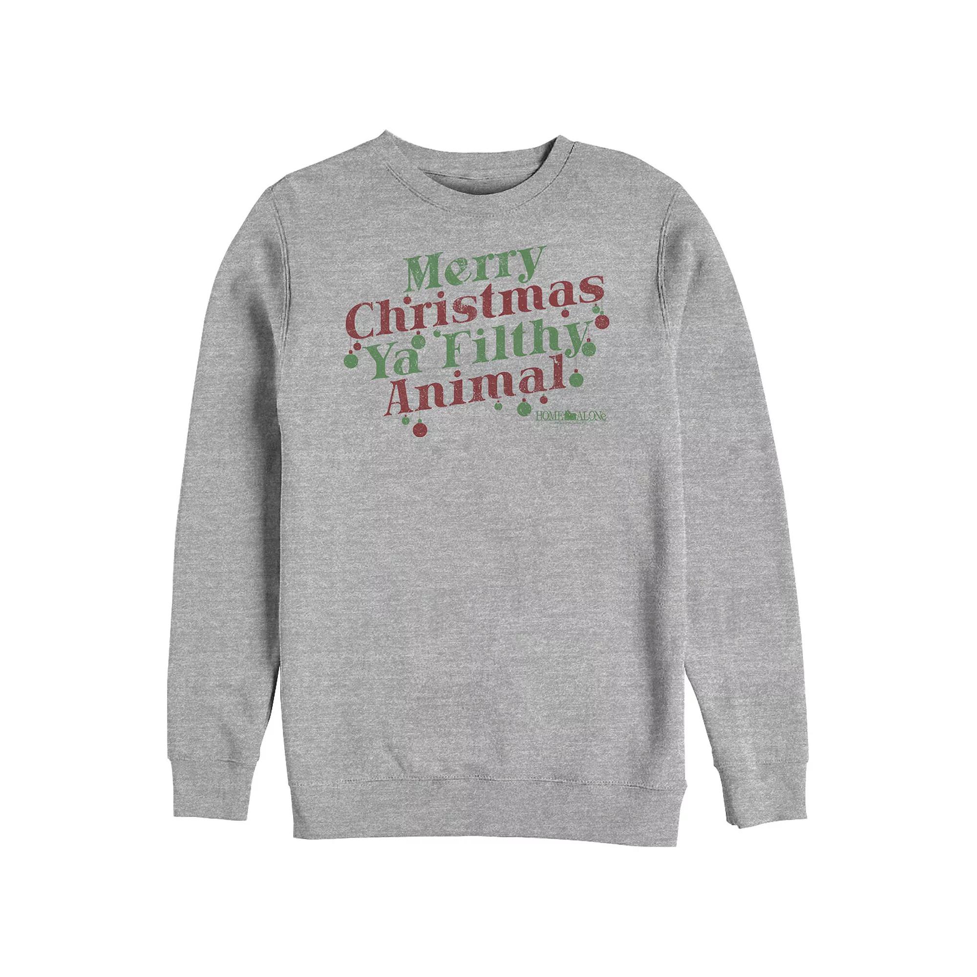 Big & Tall Home Alone Merry Christmas Ya Filthy Animal Graphic Fleece, Men's,  Product Image