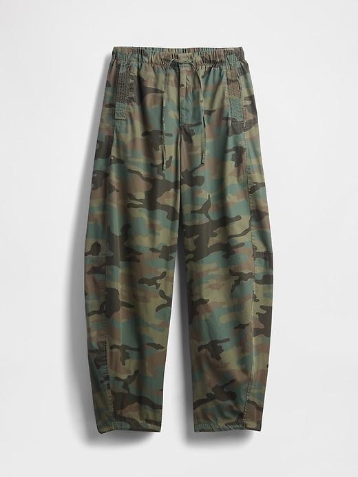 Mid Rise Barrel Parachute Pants Product Image