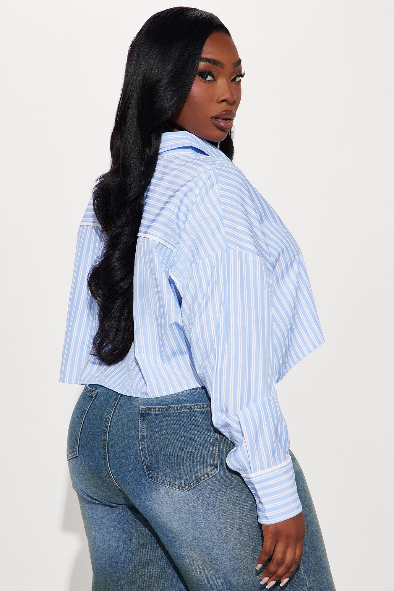 Always Ahead Striped Shirt - Blue/combo Product Image