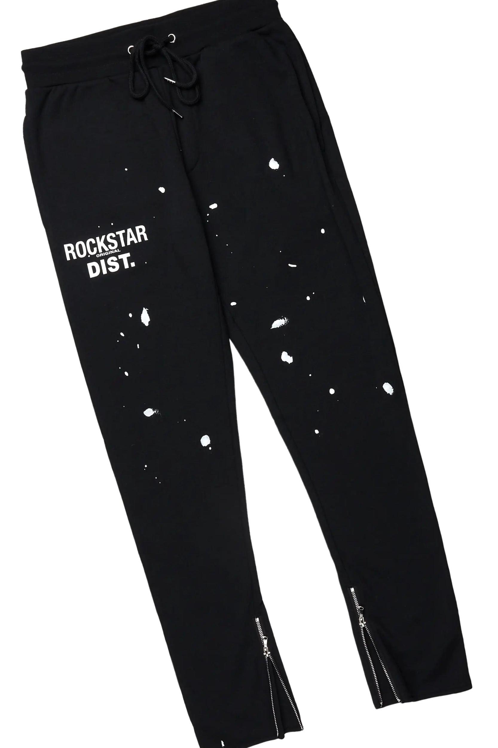 Raffer Black Slim Fit Track Set Male Product Image