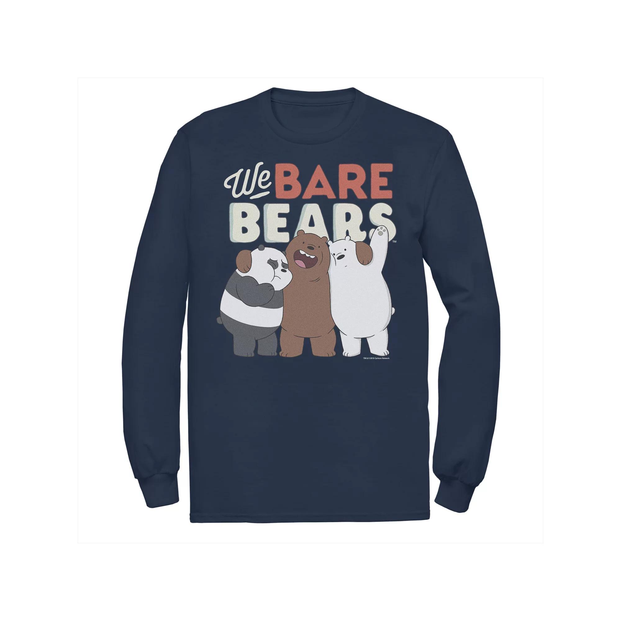 Men's Cartoon Network We Bare Bears Group Portrait Long Sleeve Tee,  Product Image