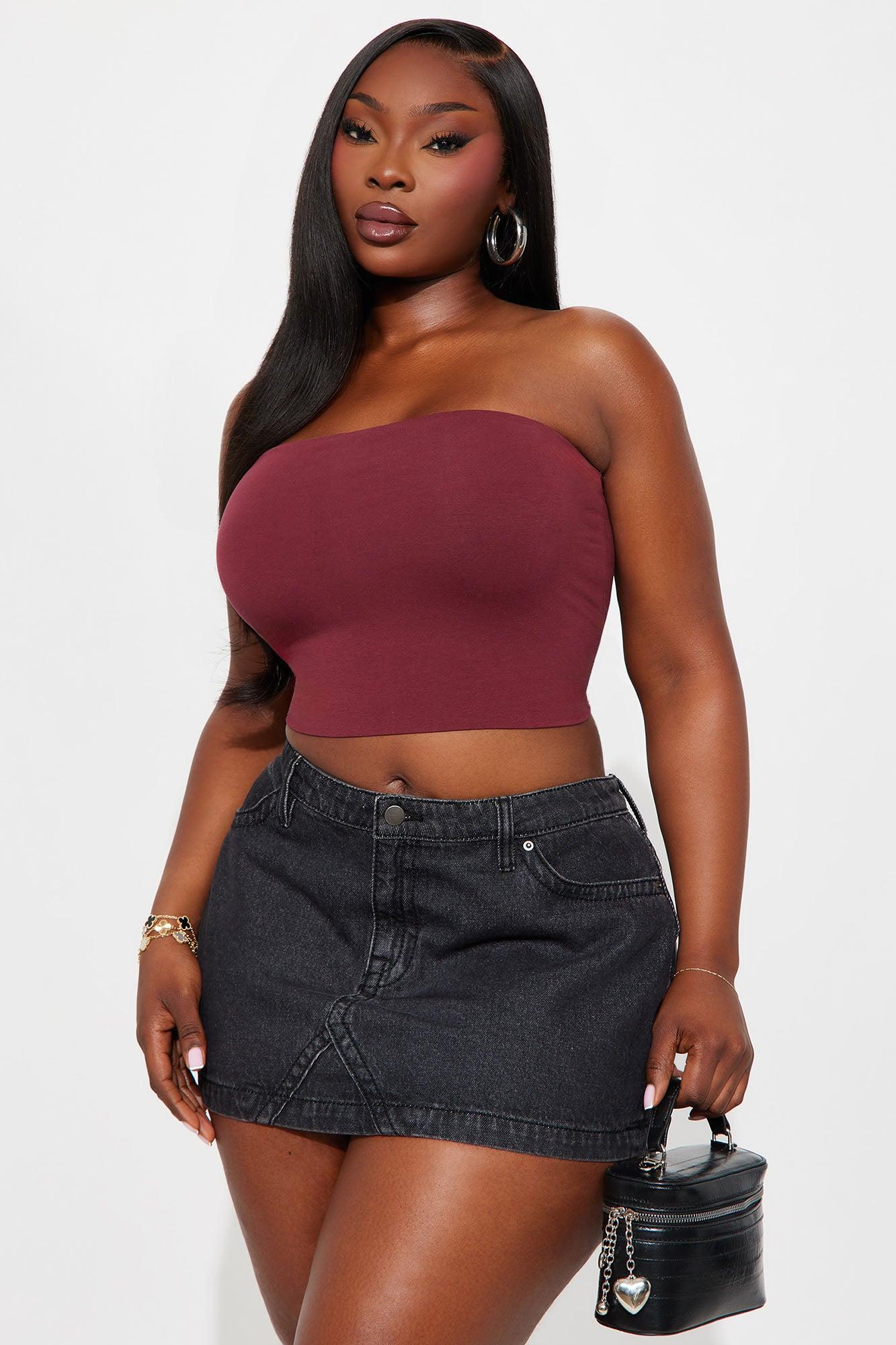 Essential Bandeau - Burgundy Female Product Image