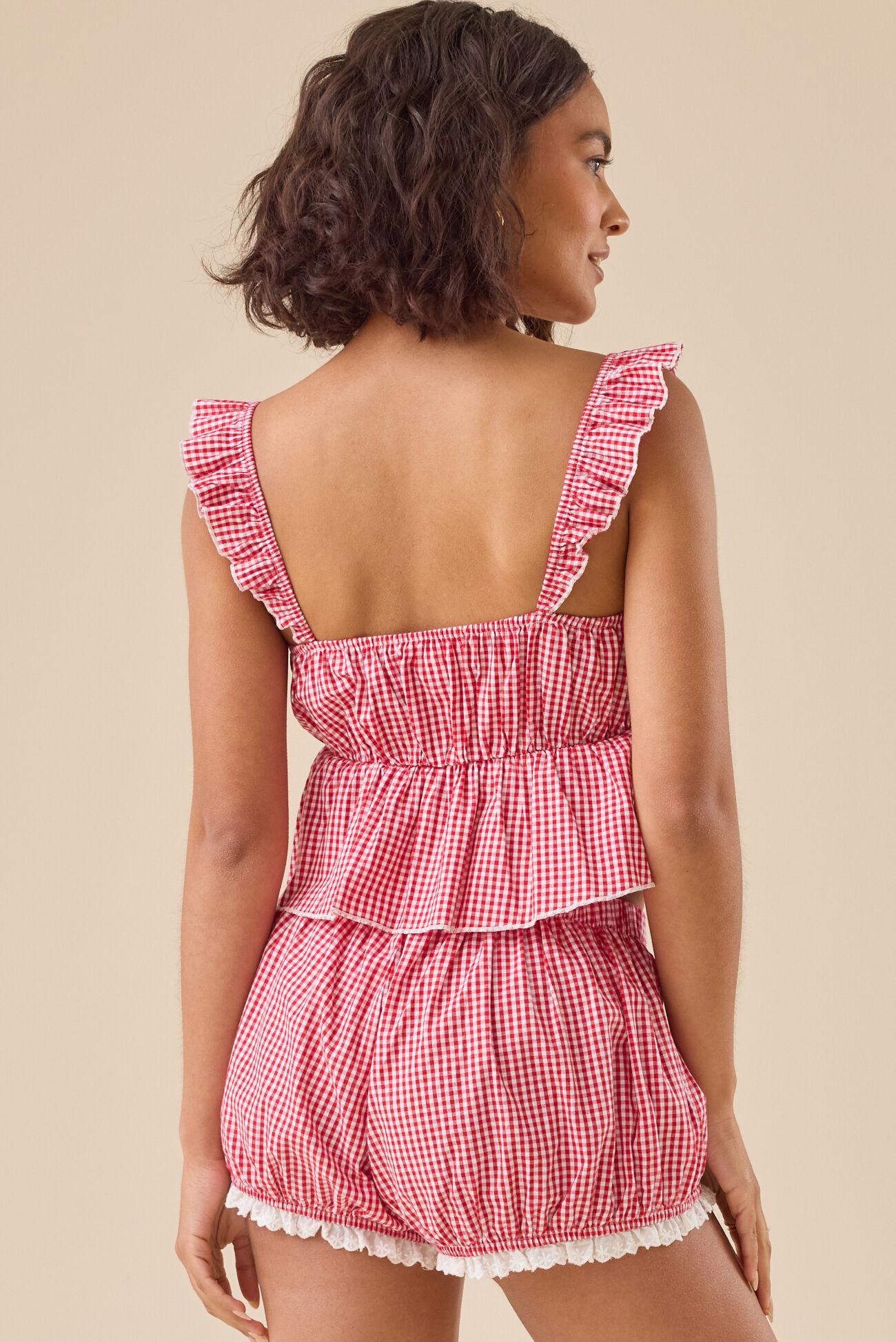 Jenni Gingham Tank Top Product Image