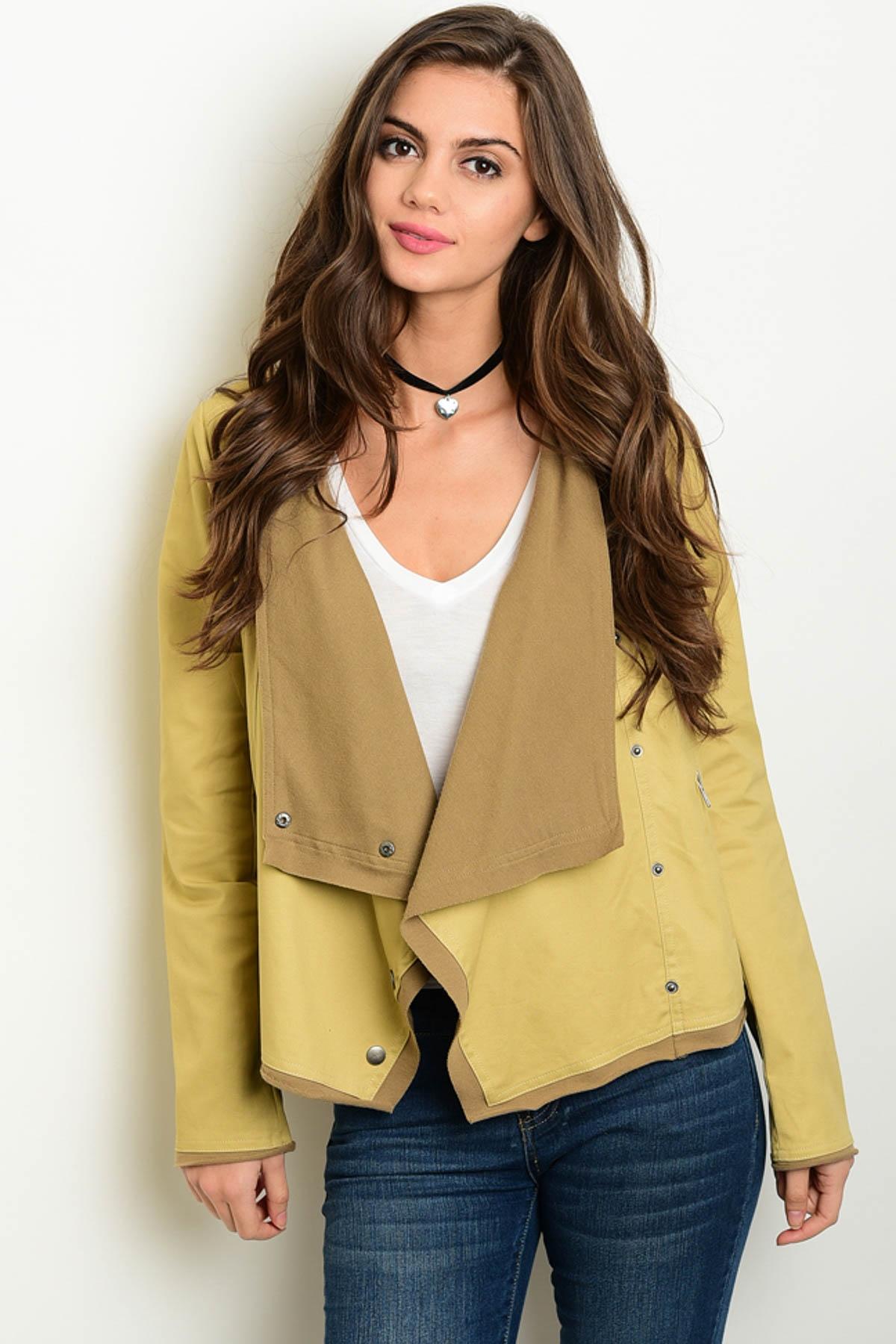 Draped Double Color Jacket Product Image