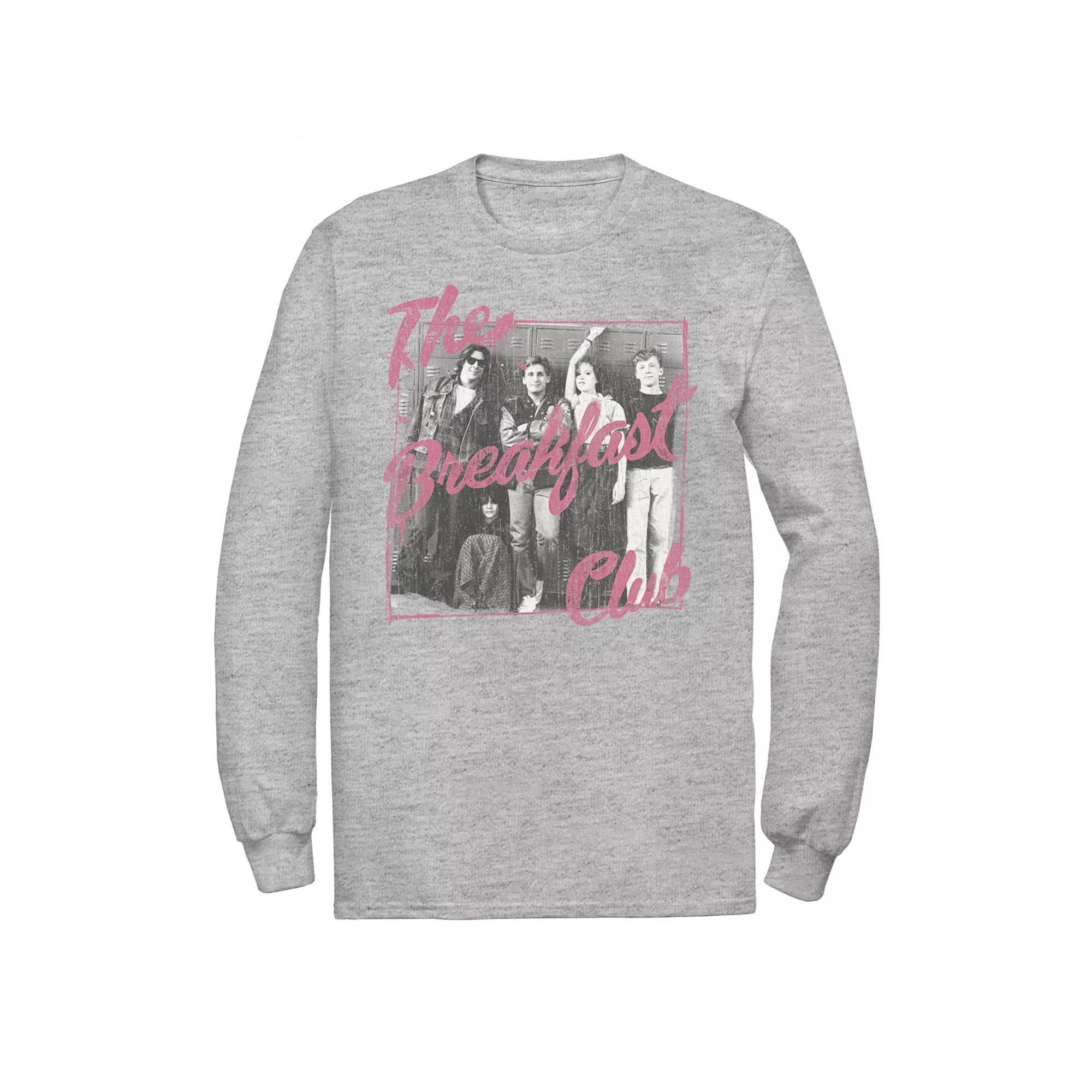 Men's Breakfast Club Pink Text Group Photograph Tee,  Product Image