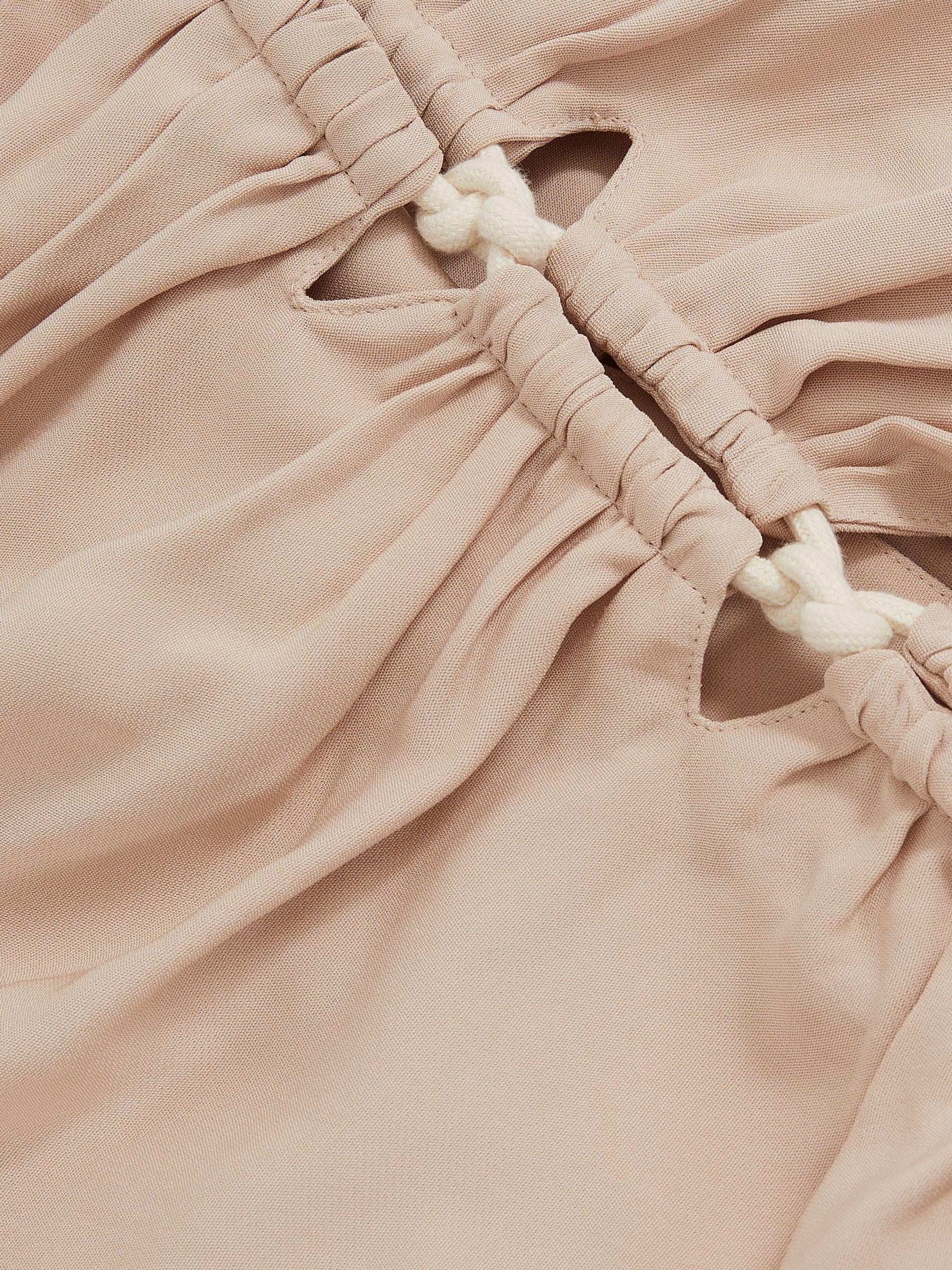 Atelier Cut-Out Rope-Cord Maxi Dress in Neutral Product Image