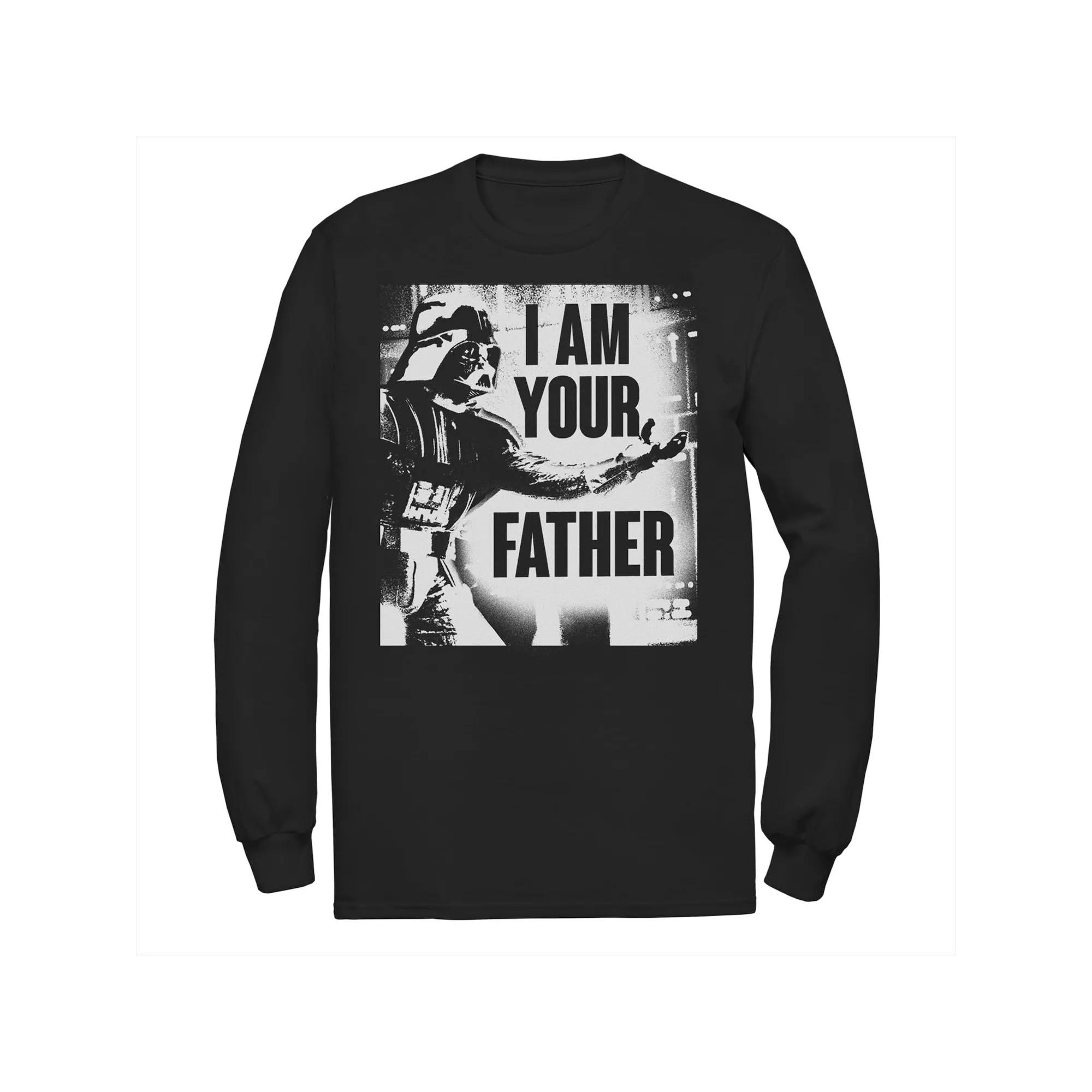 Mens Star Wars Darth Vader Your Father Dad Spray Paint Tee Product Image