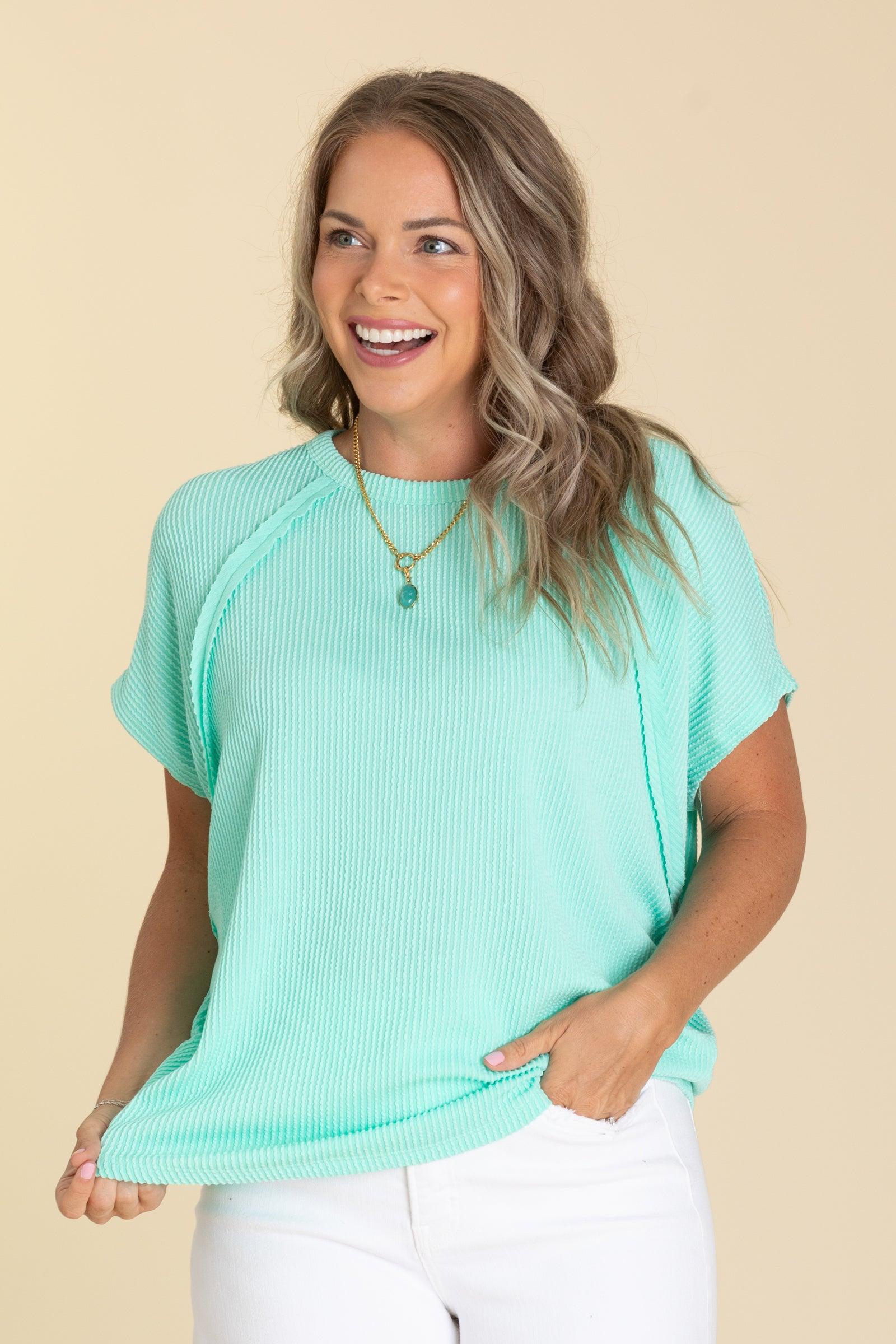 Ribbed Top With Seam Detail Product Image
