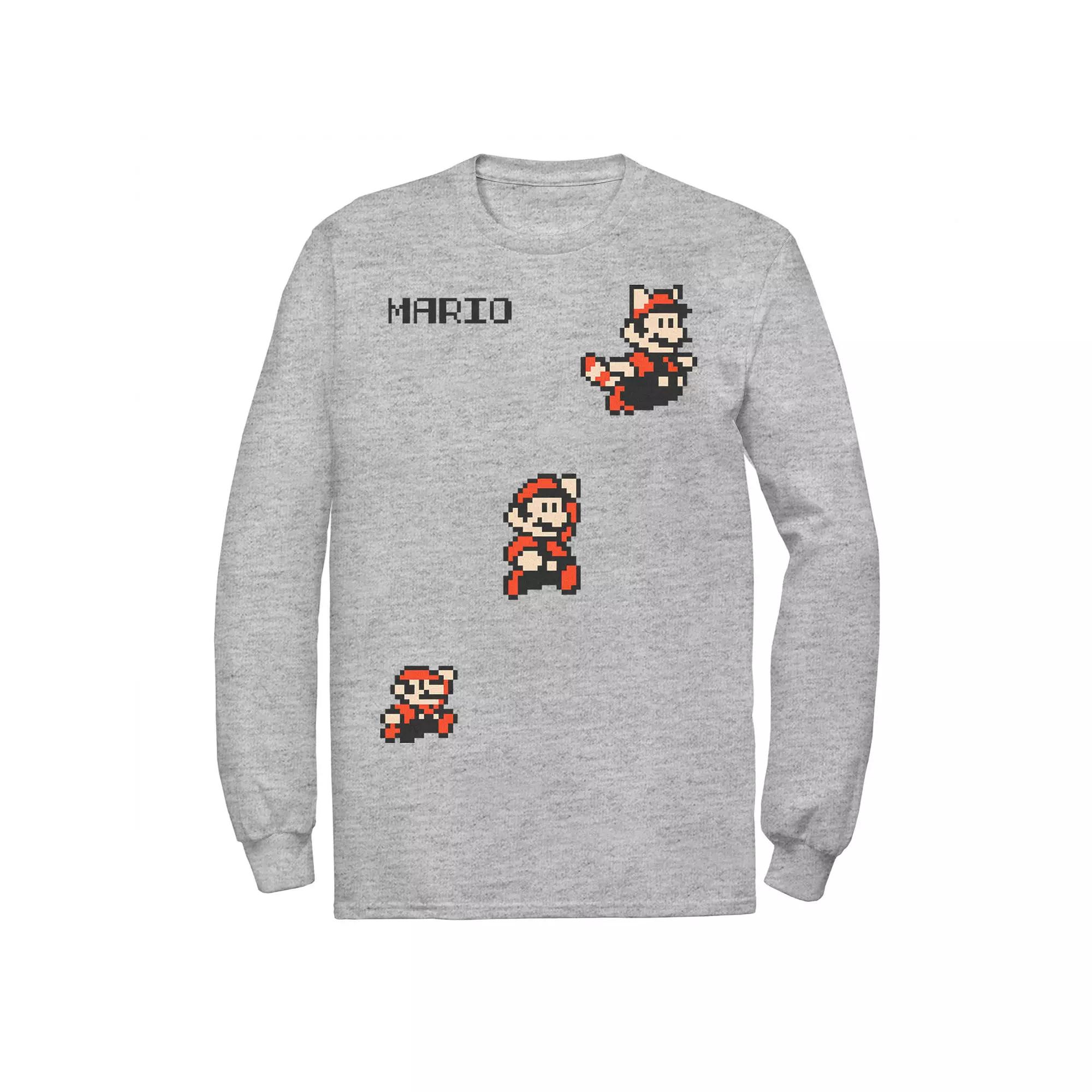 Men's Super Mario Maker Flying Red Panda Long Sleeve Tee,  Product Image