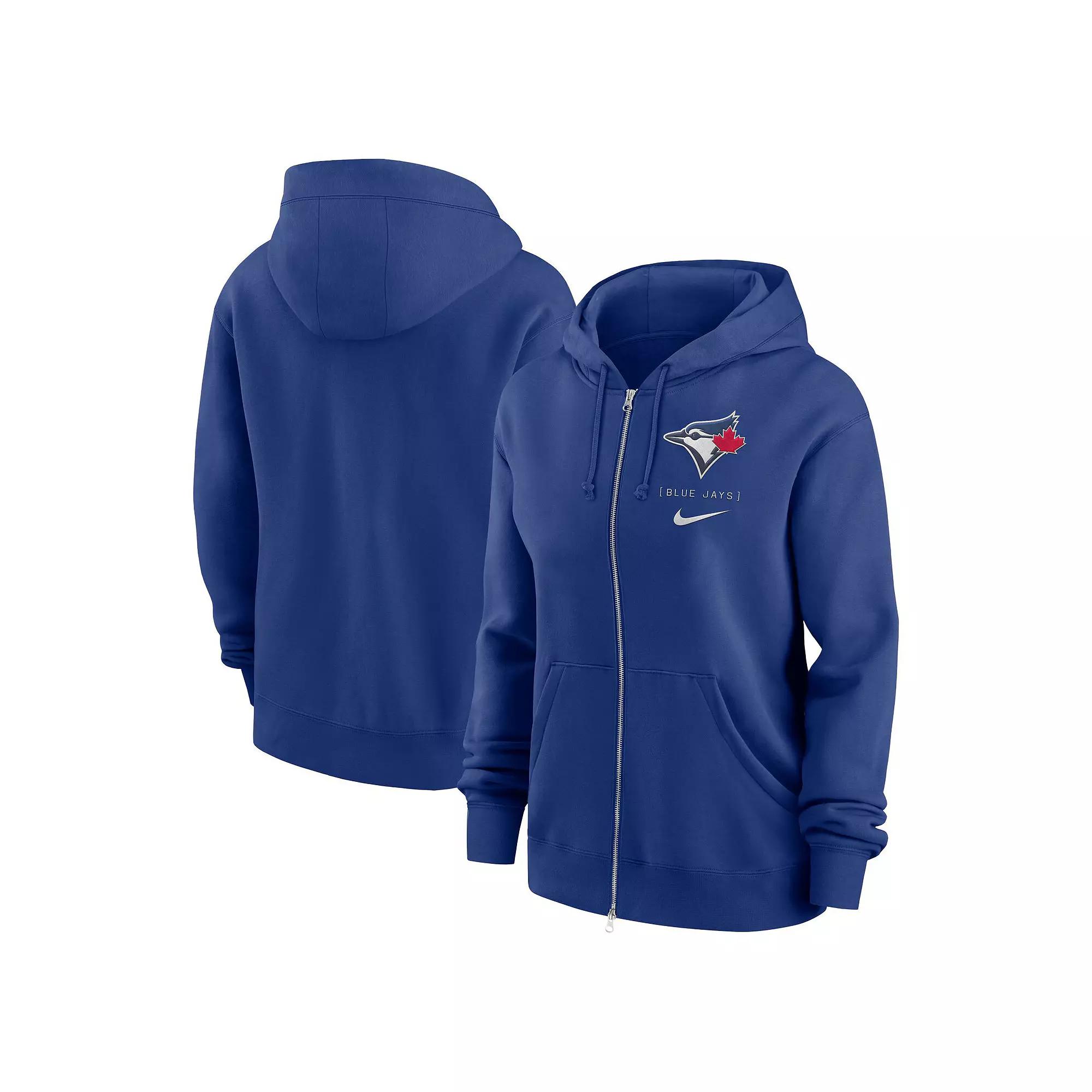 Women's Nike Royal Toronto Blue Jays Legacy Icon Full-Zip Hoodie, Size: XS, Jay Blue Product Image