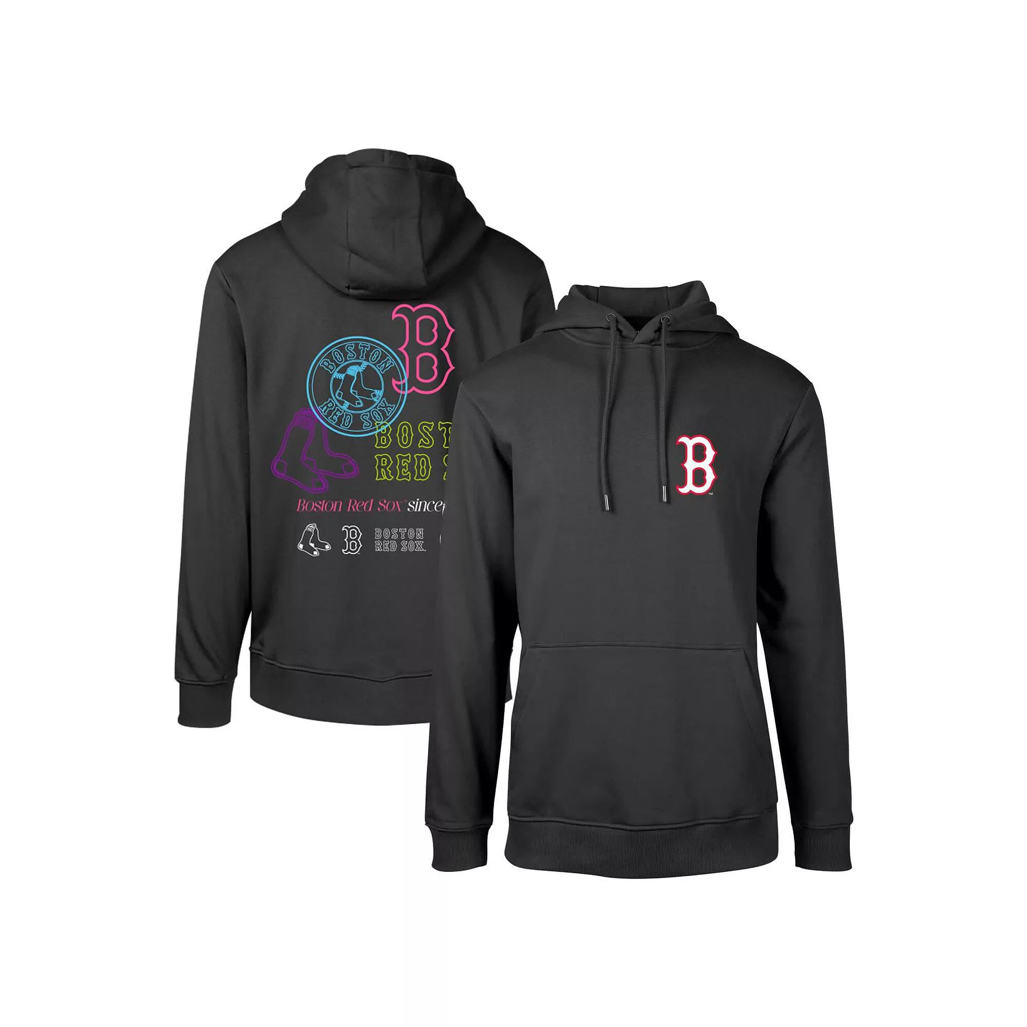 Men's Levelwear Black Boston Red Sox Podium Vintage Pullover Hoodie,  Product Image